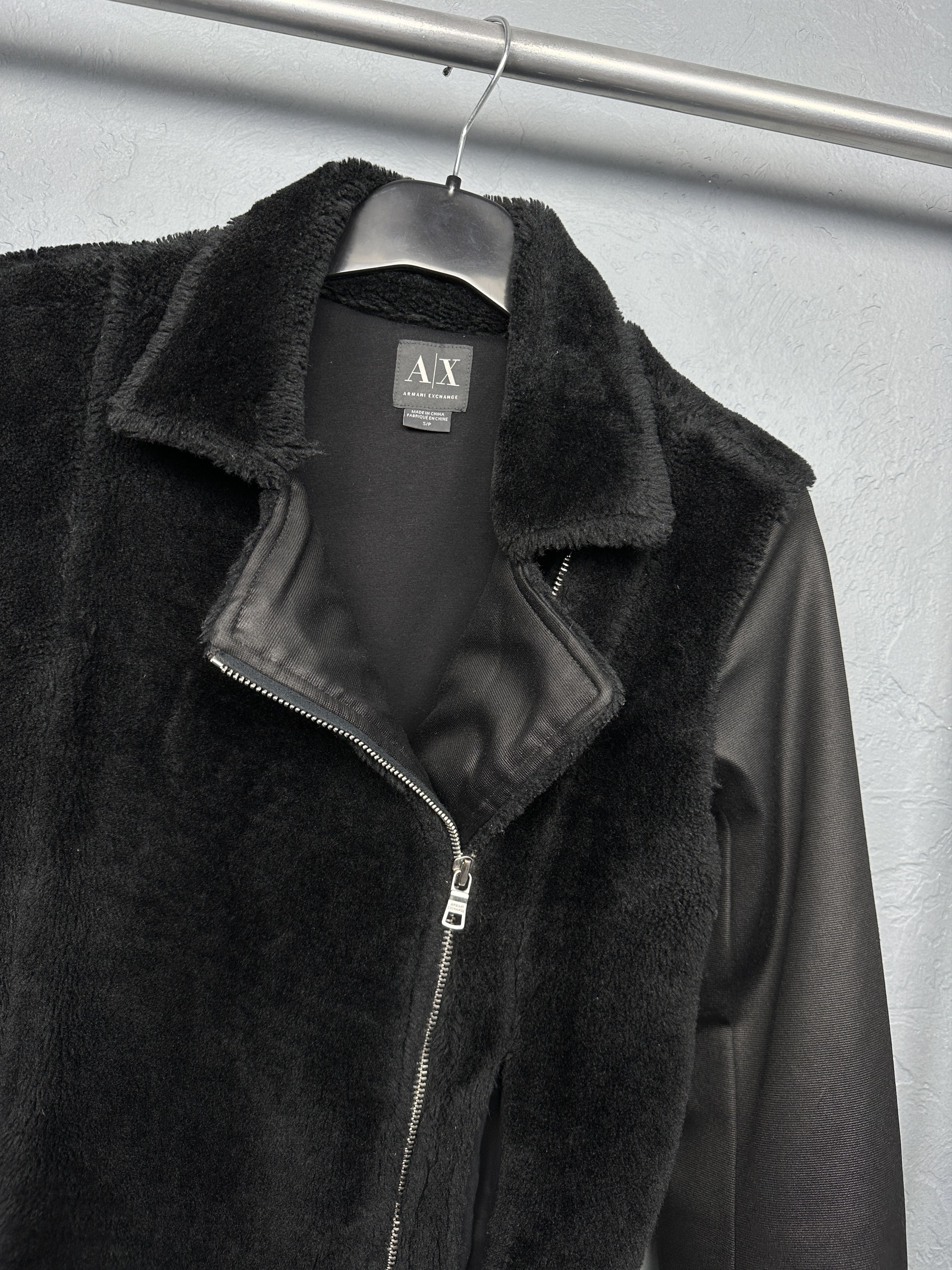 Armani Exchange Armani Exchange Womens Eco-Fur Rider Jacket Size S / US 4 / IT 40 - 2 Thumbnail