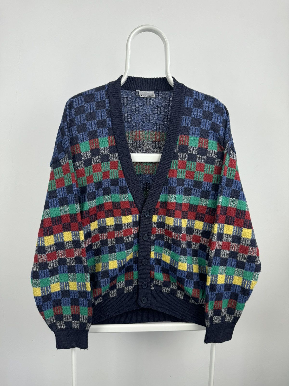 Vintage Vintage Demiro Multicolour Cardigan Size US M / EU 48-50 / 2 - 1 Thumbnail