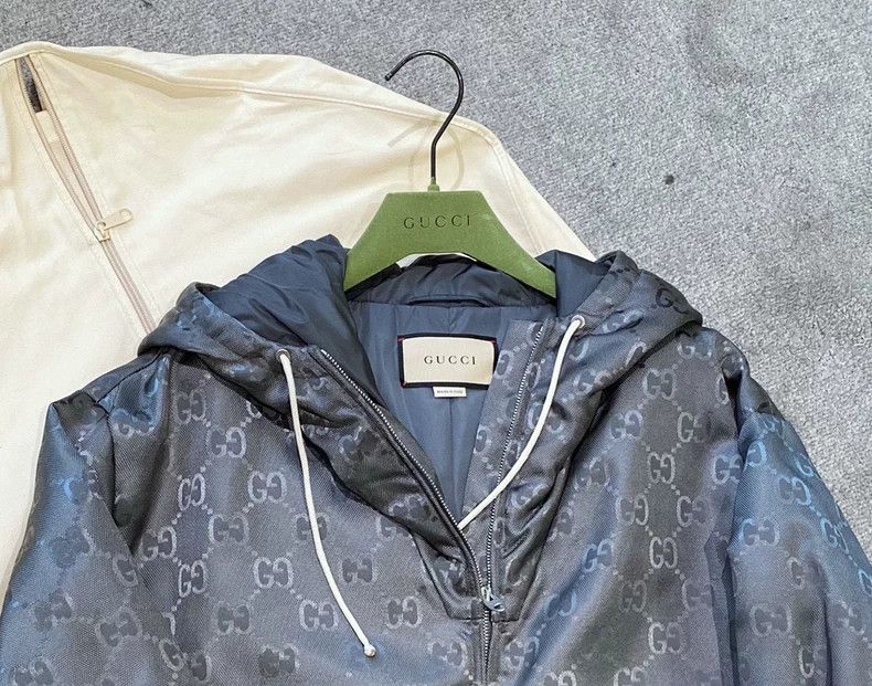 Gucci Gucci Gray full print double G jiccard jacket 2502-Nextarro Size US M / EU 48-50 / 2 - 3 Thumbnail