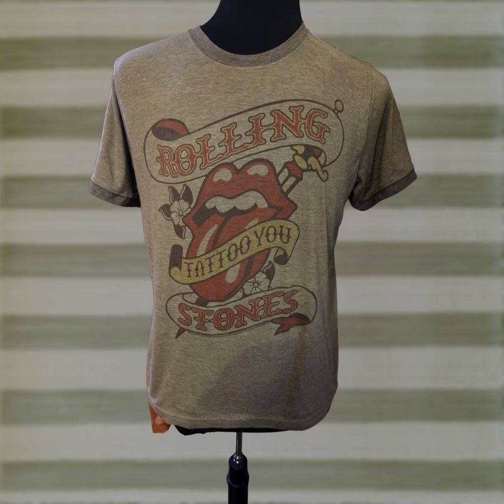 Next Level The Rolling Stones Tattoo You Green T-Shirt Next Level Apparel Size Medium Mens Graphic Tee Rock Band Logo Crew Neck Short Sleeve Vintage No Size US M / EU 48-50 / 2 - 1 Thumbnail