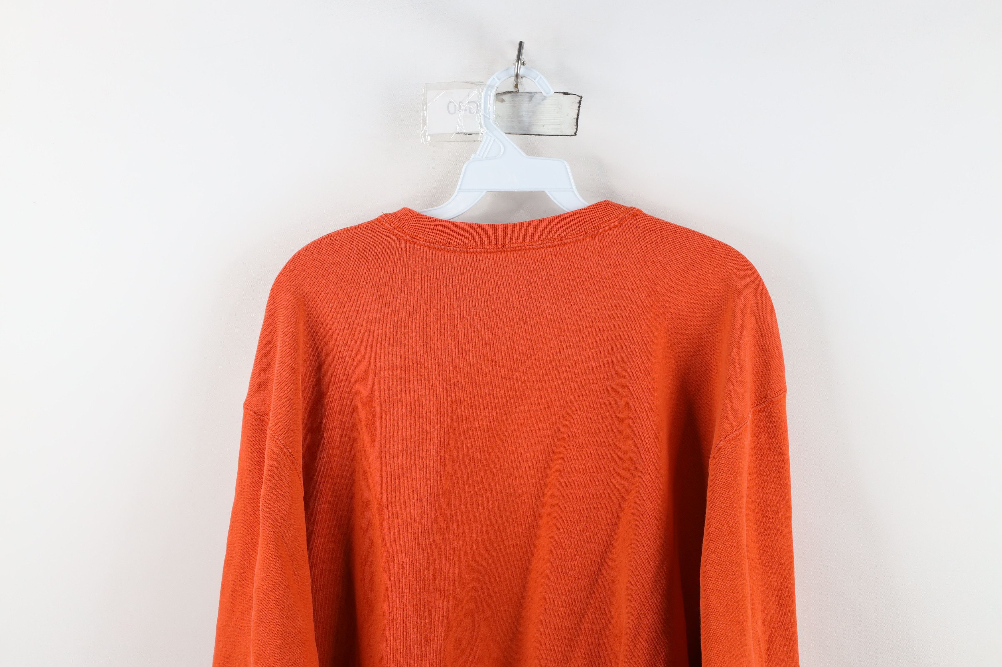 Champion Vintage 90s Champion Monochrome Crewneck Sweatshirt Orange Size US XL / EU 56 / 4 - 13 Thumbnail