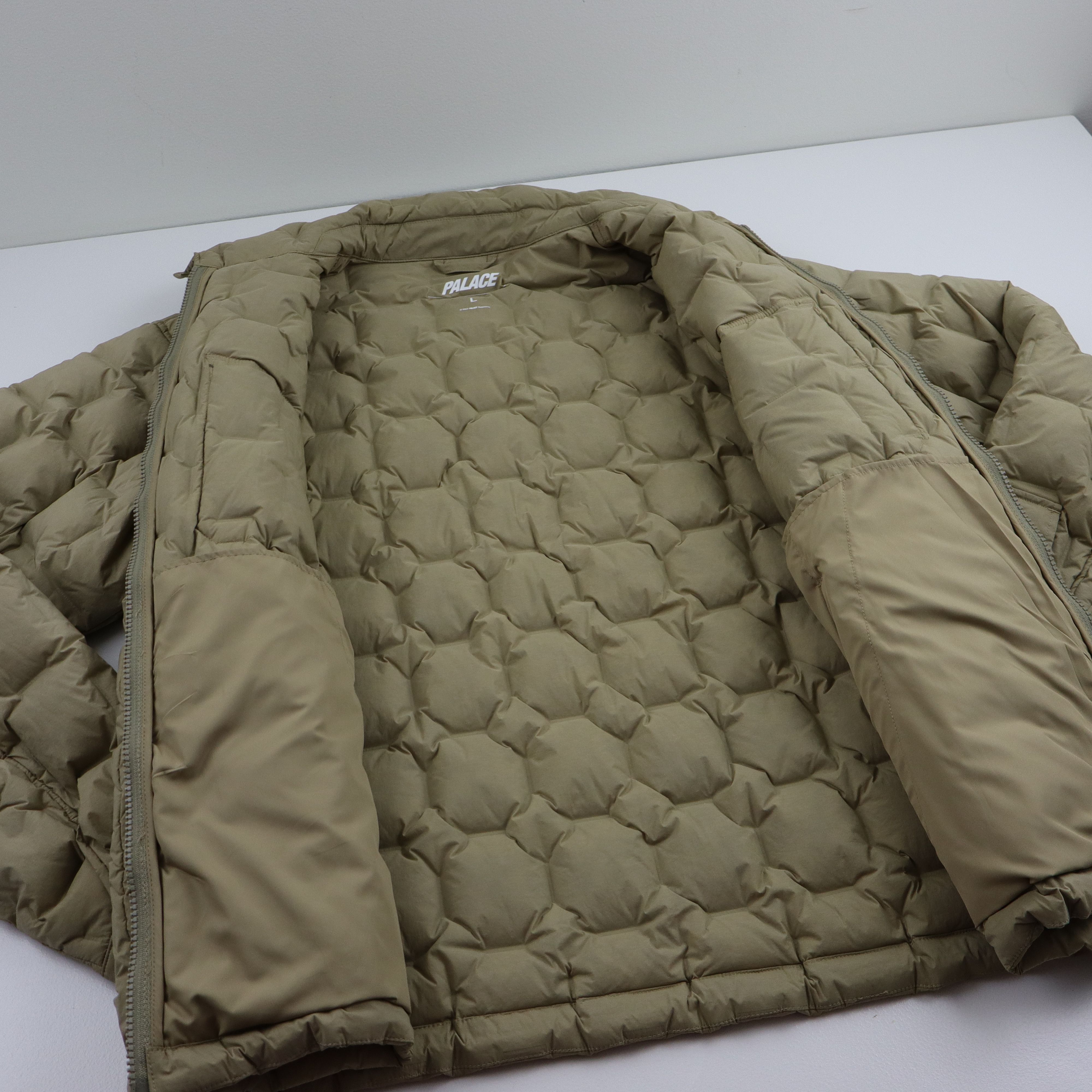 Palace × Supreme Palace Pertex Work Down Puffer Coat Jacket Mens Large Tan Size US L / EU 52-54 / 3 - 7 Thumbnail