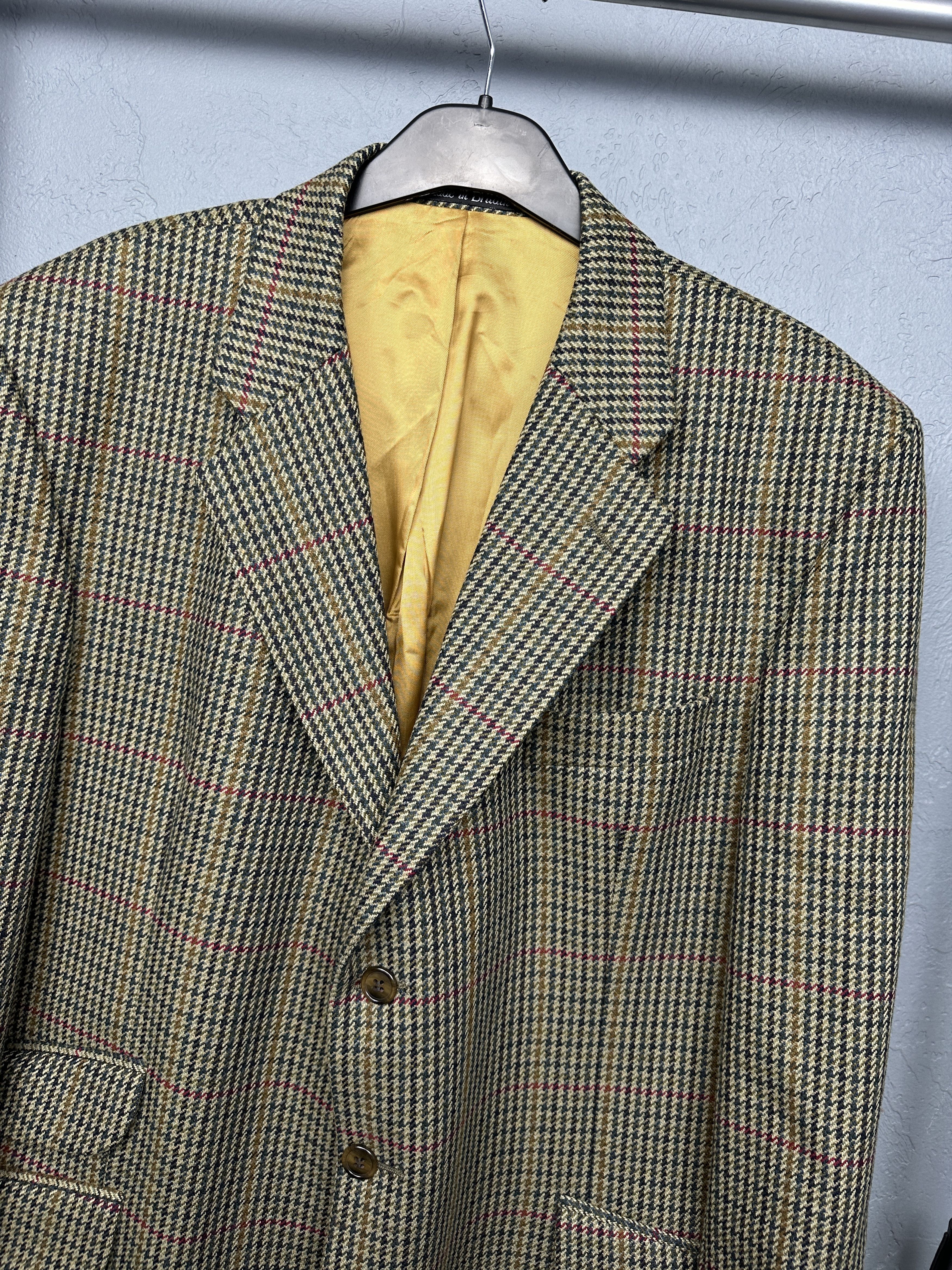 Other Brook Taverner 90s Vintage Mens 3 Buttons Wool Blazer Jacket Size US XL / EU 56 / 4 - 2 Thumbnail