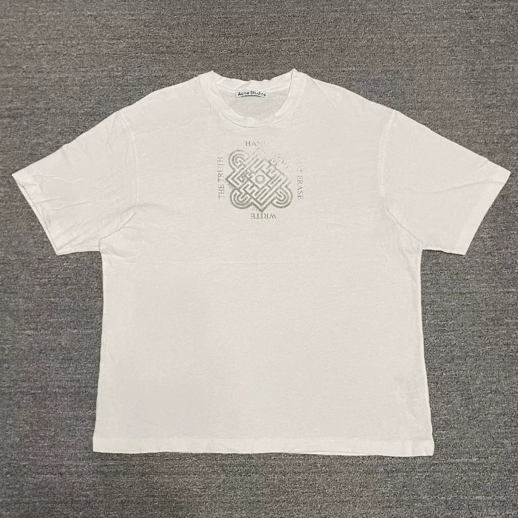 Acne Studios Acne Studios Distressed Print Short-Sleeve Tee Size US L / EU 52-54 / 3 - 1 Thumbnail