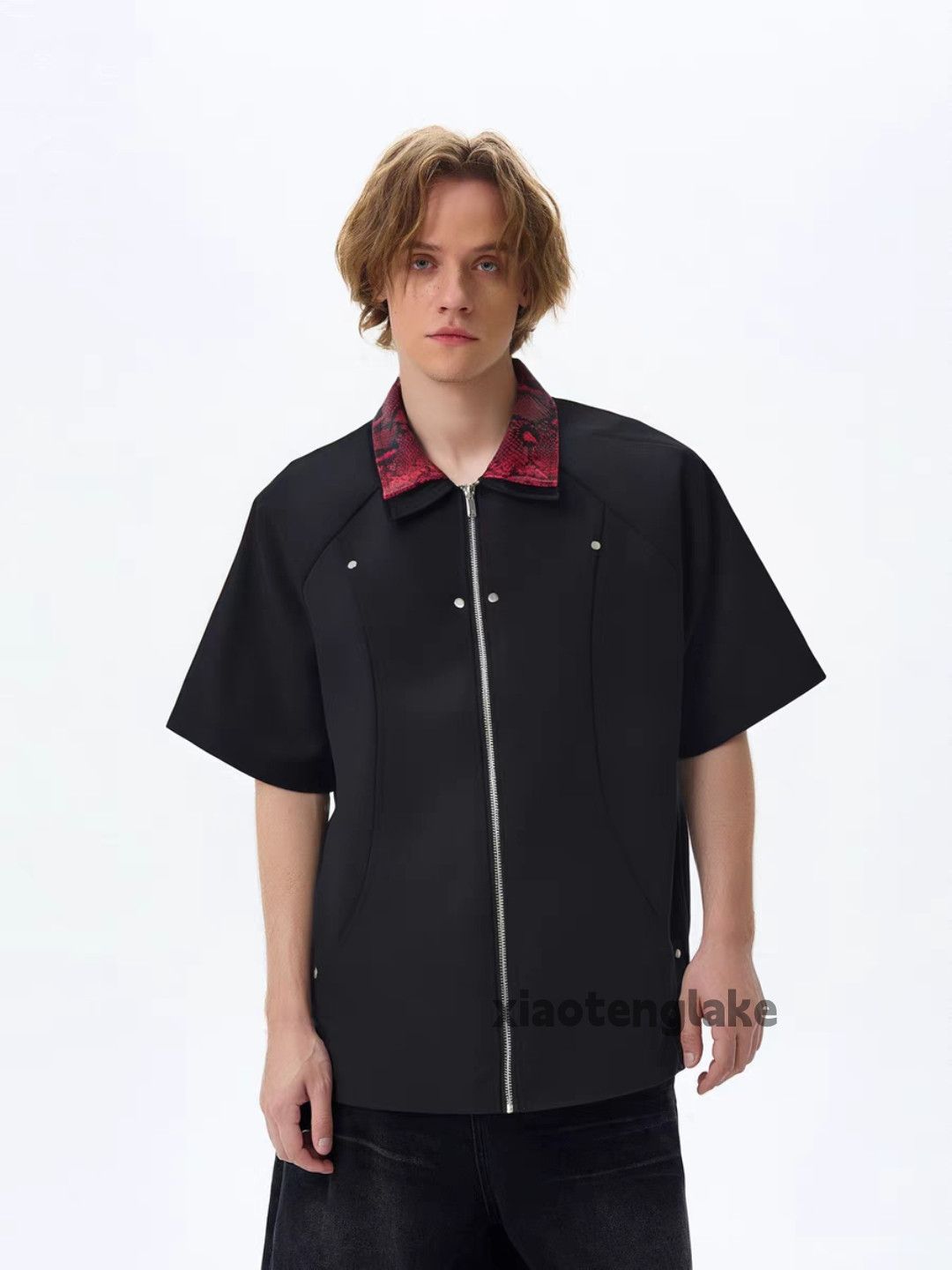 Designer Zipper utility skate hiphop loose yuppie punk shirt Size US XXL / EU 58 / 5 - 4 Thumbnail