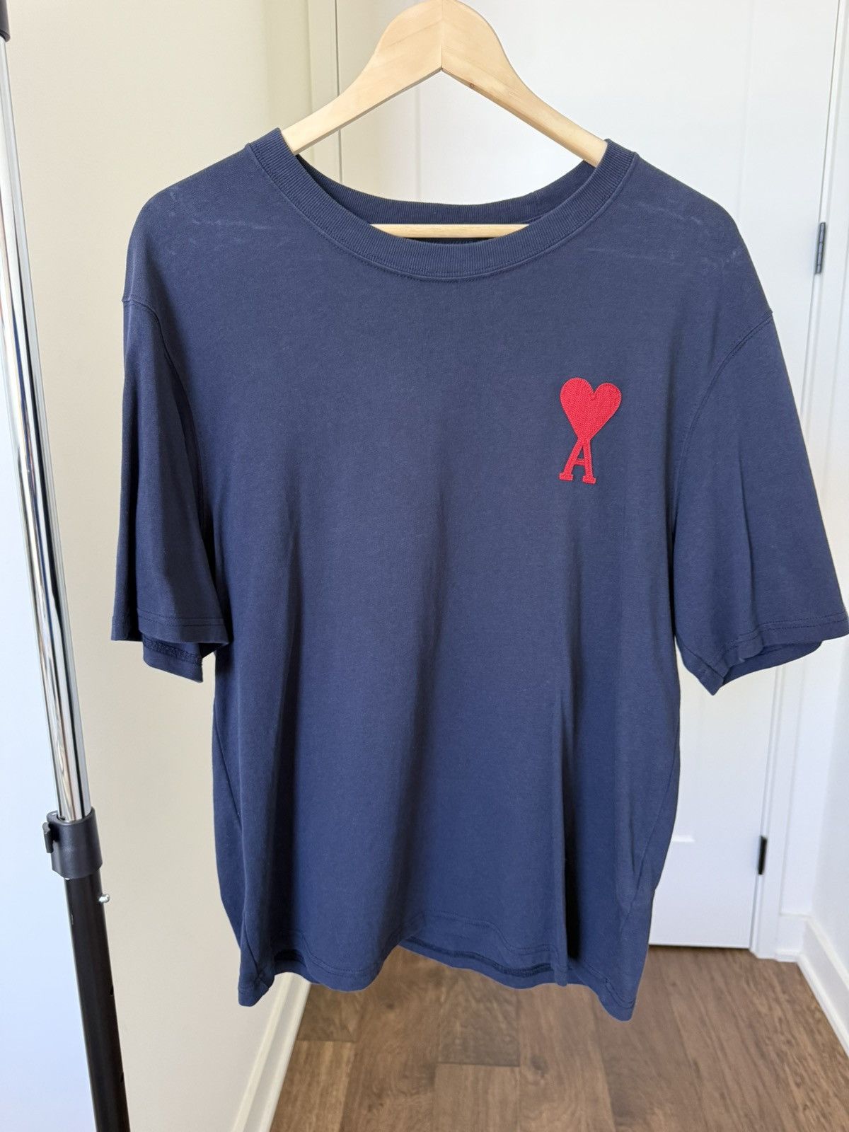 AMI AMI SSENSE Exclusive Navy Embroidered T-Shirt Size US M / EU 48-50 / 2 - 1 Thumbnail