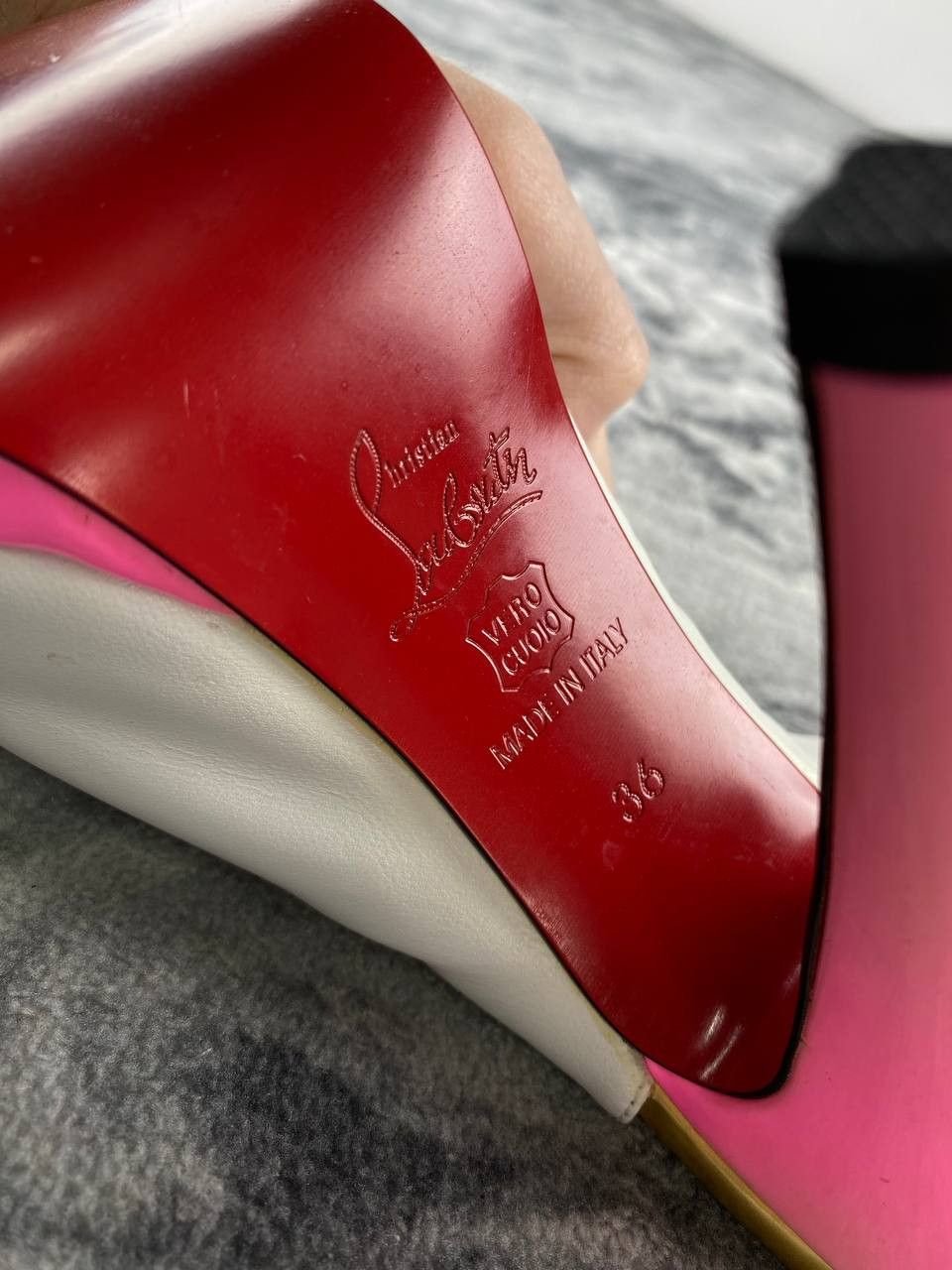 Christian Louboutin Christian Louboutin 140 Nude Leather Slingback Heels Size US 6 / IT 36 - 13 Thumbnail