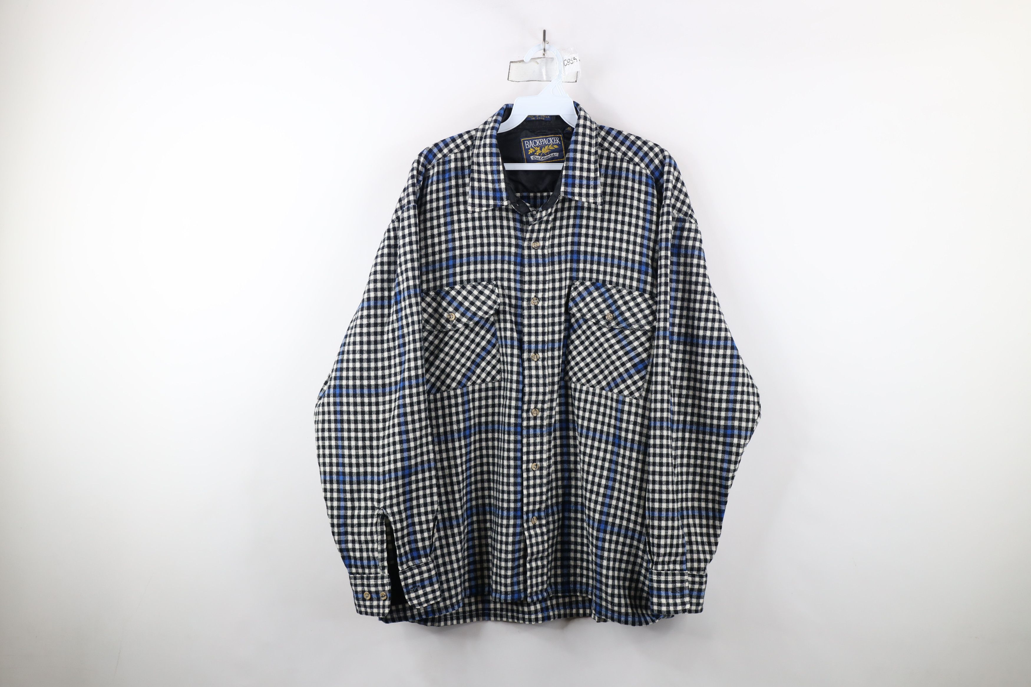 Vintage Vintage 80s 90s Streetwear Pocket Knit Collared Button Shirt Size US XL / EU 56 / 4 - 1 Thumbnail