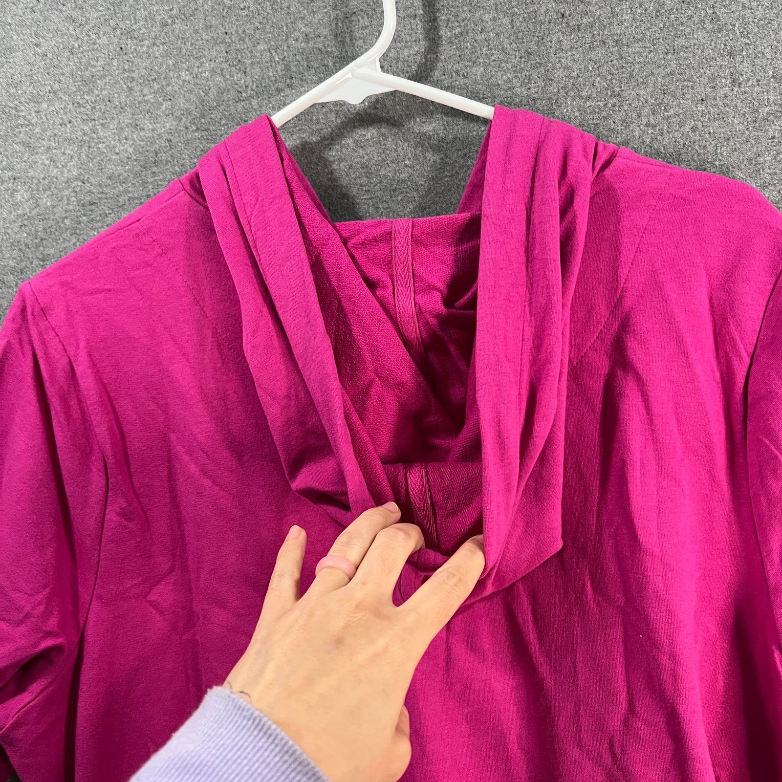 Denim & Co. Denim & Co. Beach Women Top Hoodie Hot Pink Color Size Size L / US 10 / IT 46 - 12 Thumbnail
