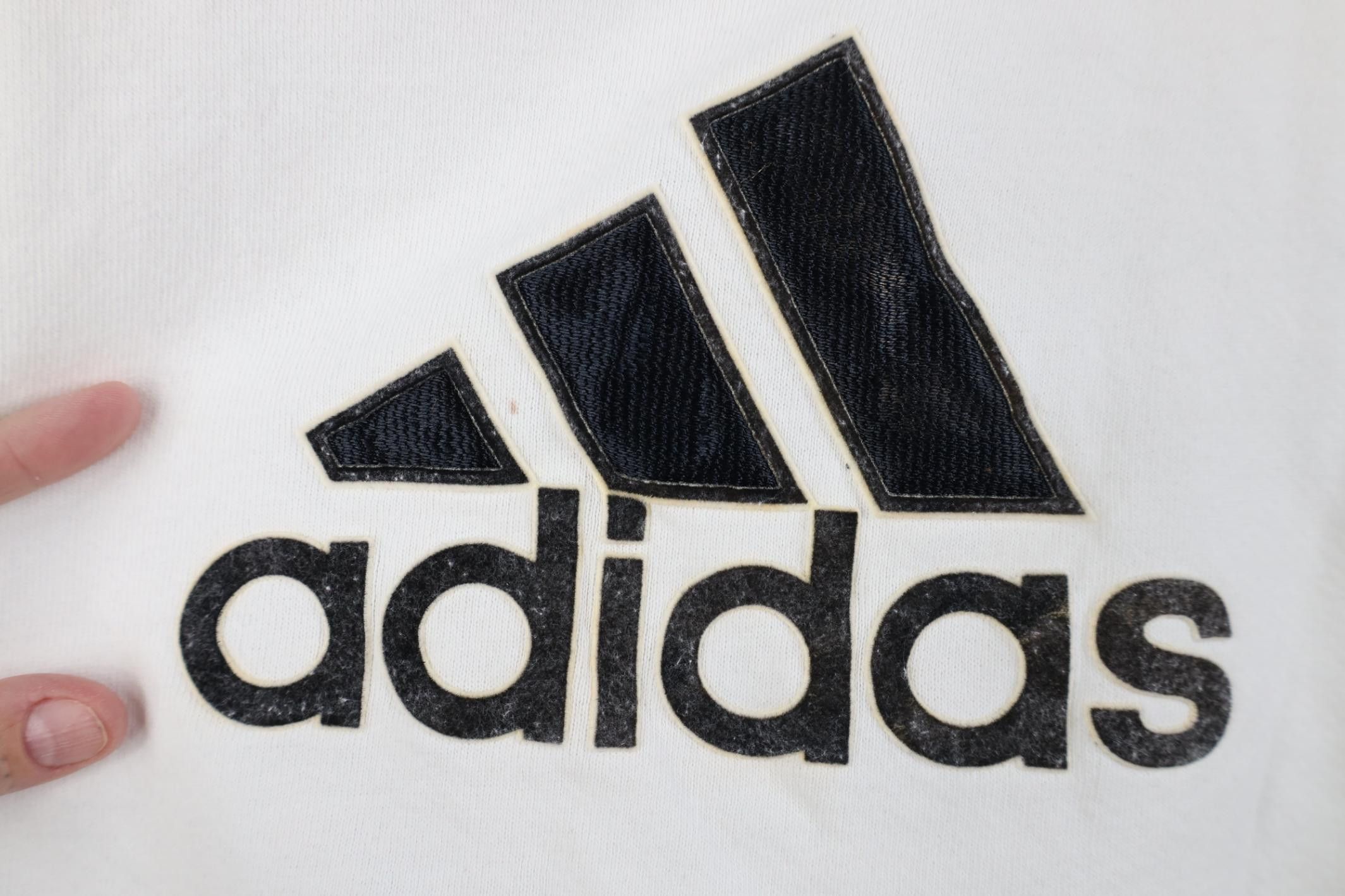 Adidas Vintage 90s Adidas Spell Big Logo Crewneck Sweatshirt USA Size M / US 6-8 / IT 42-44 - 4 Thumbnail