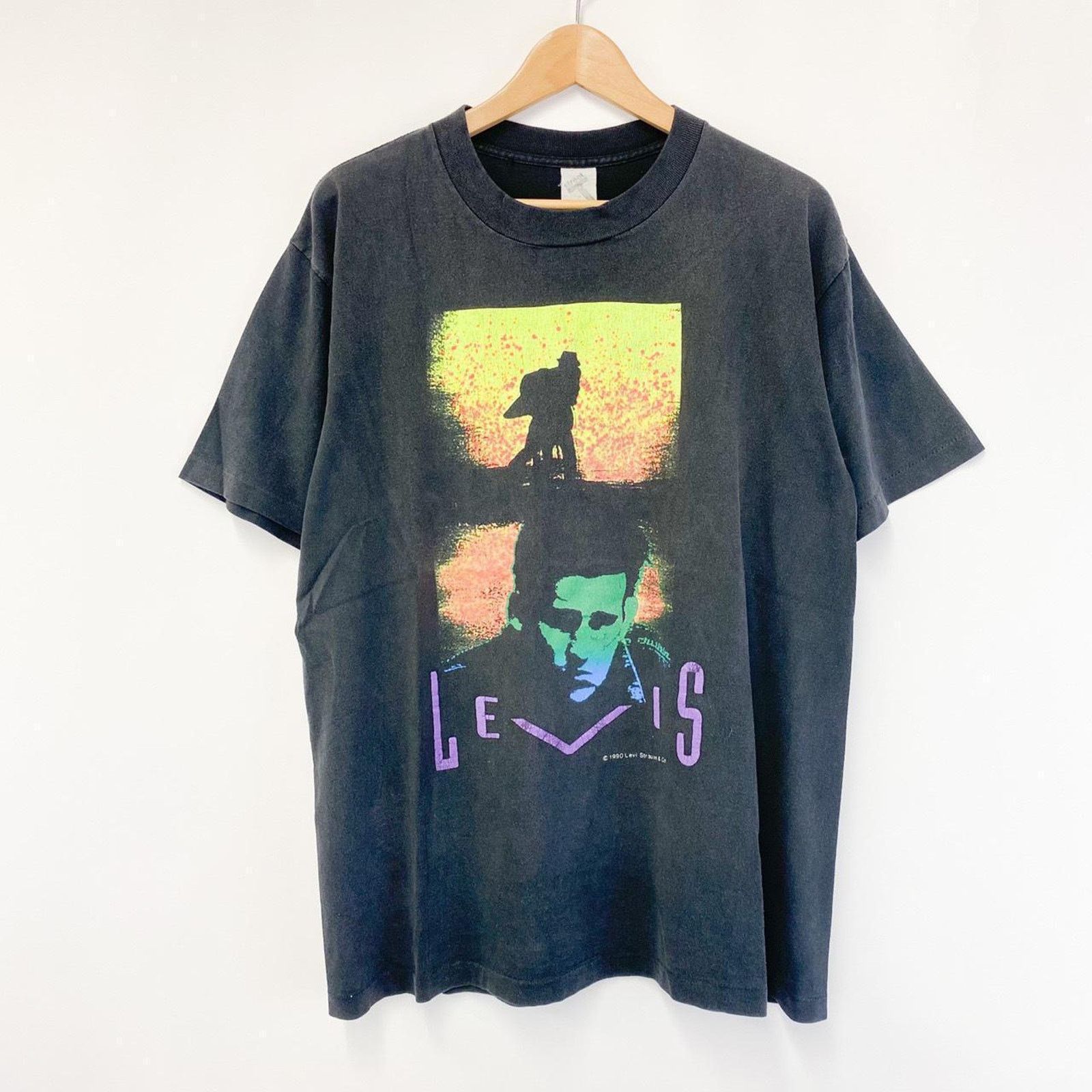 Levi's Vintage 90s Levis Graphic T-Shirt Black Mens Large Size US L / EU 52-54 / 3 - 1 Thumbnail