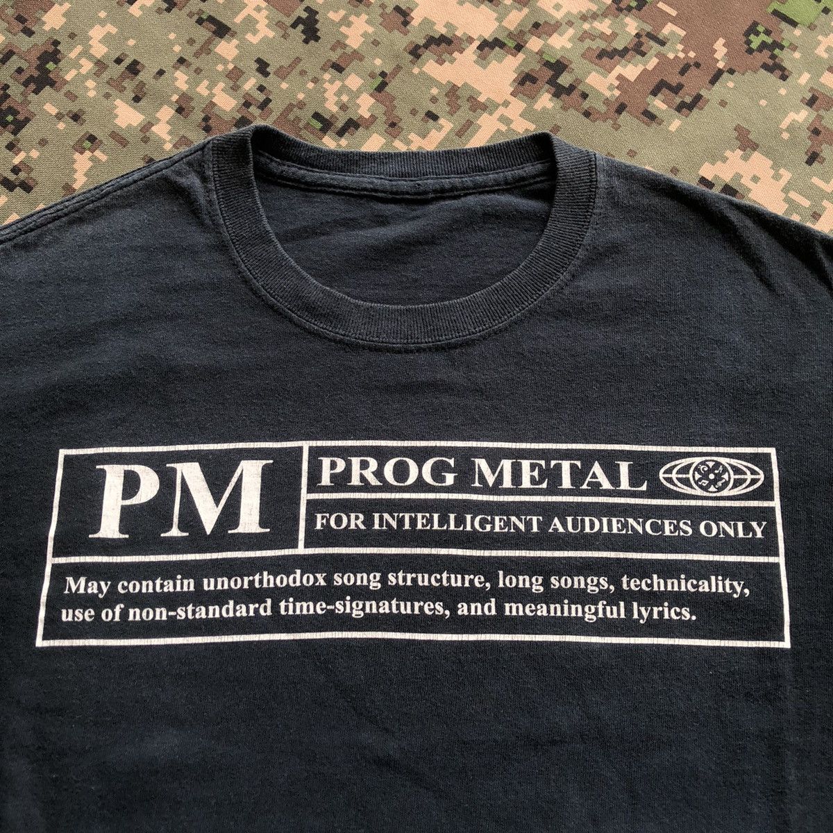 Band Tees × Vintage Vtg Prog Metal Wording Humor Tshirt Size US M / EU 48-50 / 2 - 1 Thumbnail