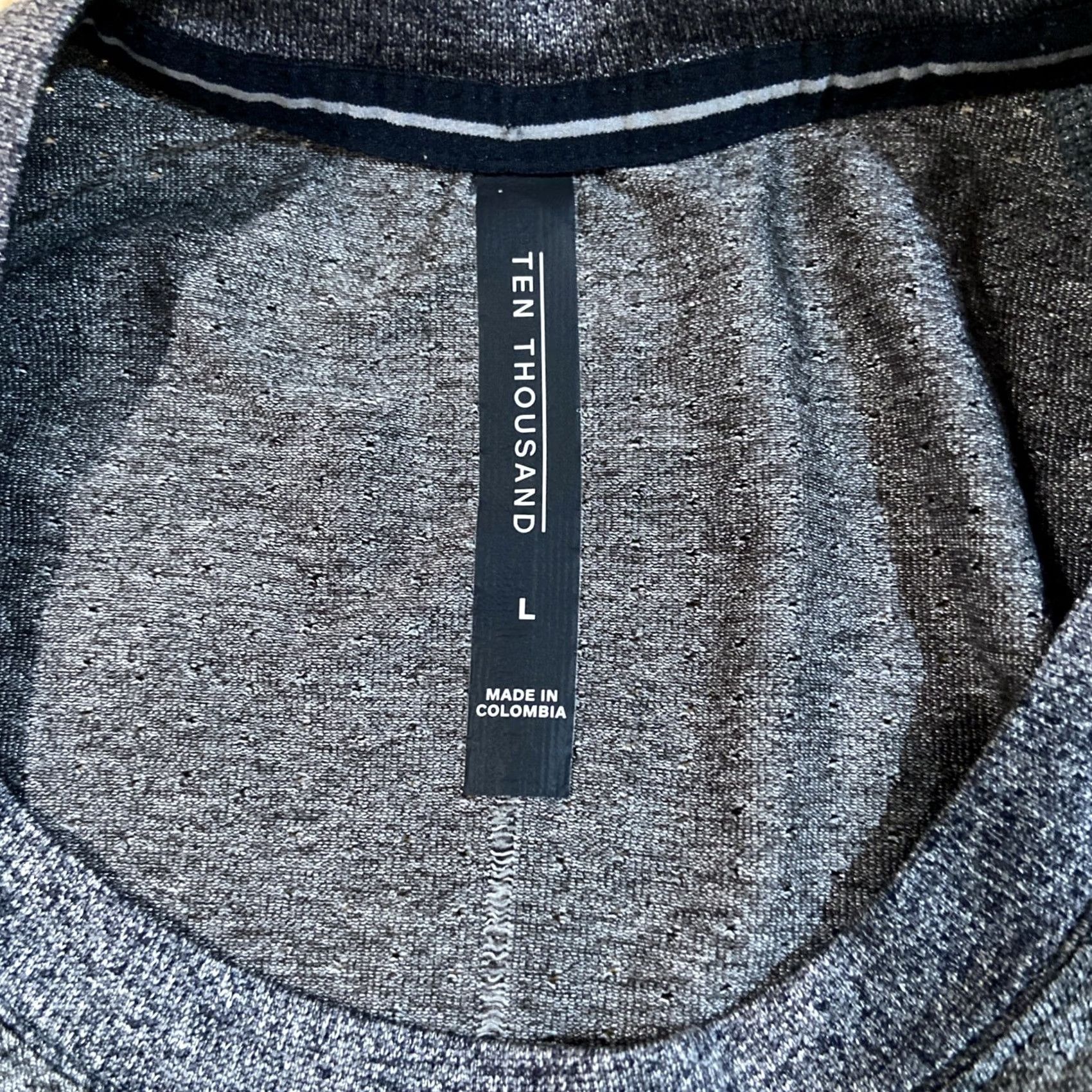 Ten Thousand Ten Thousand The Seamless Shirt Raglan Mens Large Gray Athletic Training Shirt Size US L / EU 52-54 / 3 - 2 Thumbnail