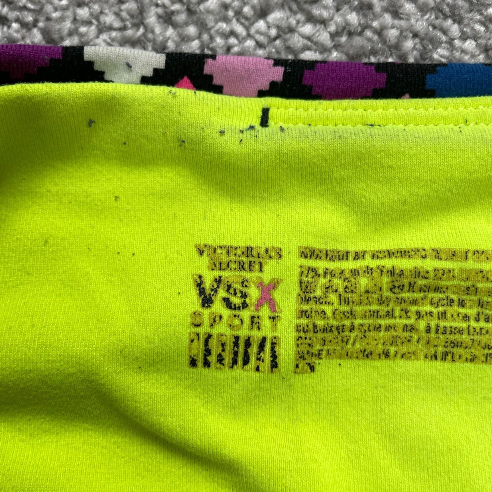 Victoria's Secret Victoria's Secret Leggings Cropped Womens Multicolor Geometric Active Gym 29x21 Size 29" - 6 Thumbnail