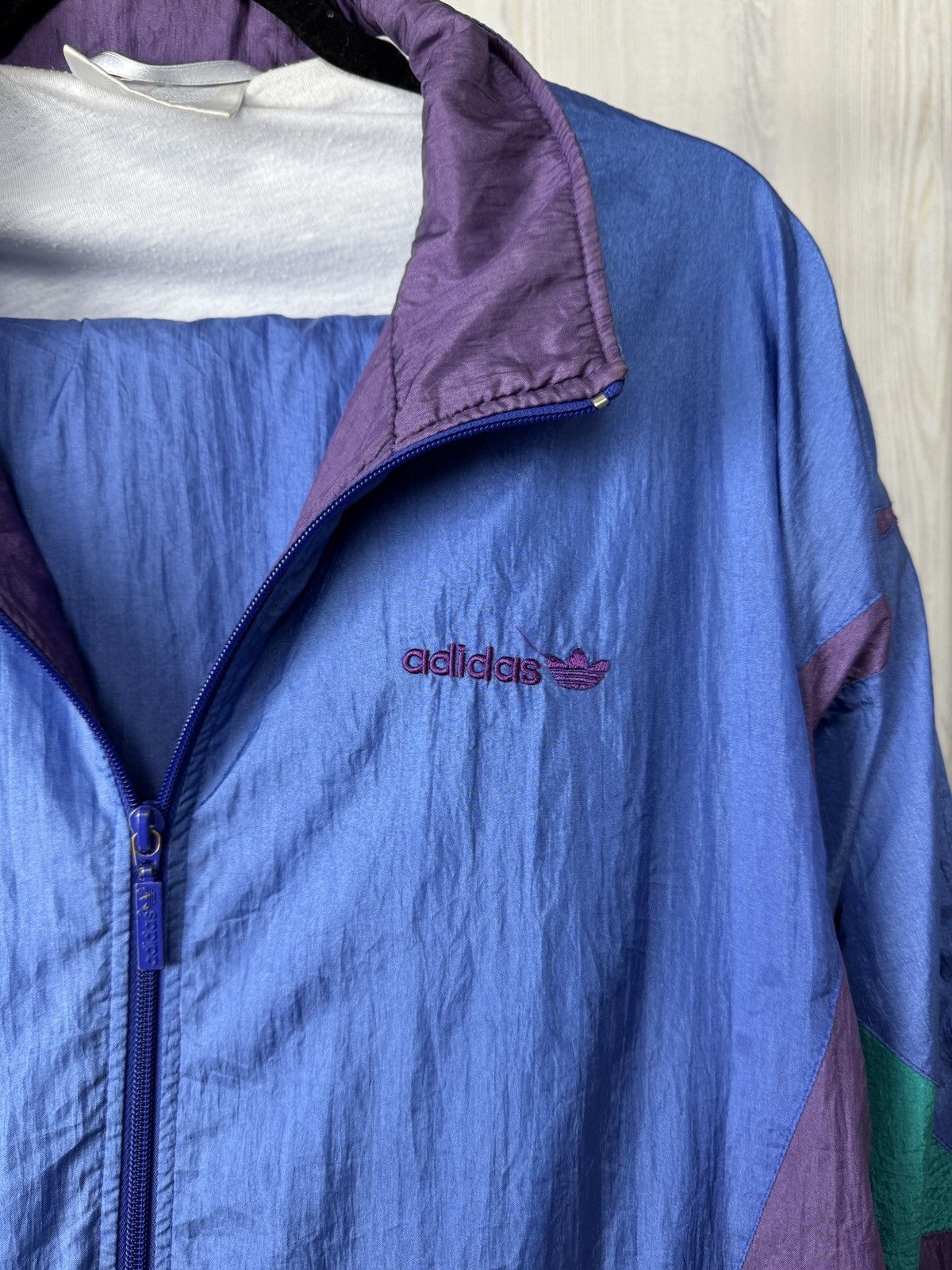 Adidas Adidas vintage 90s nylon shimmer multicolour tracksuit Size US M / EU 48-50 / 2 - 5 Thumbnail
