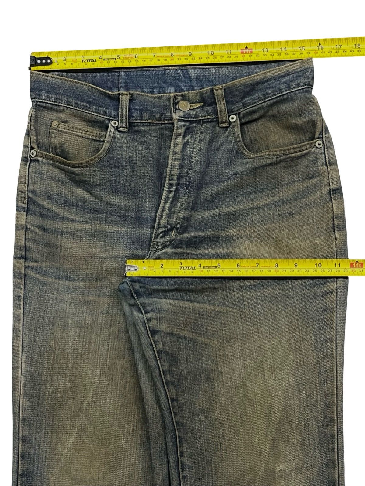 Japanese Brand Vintage Japanese Brand | Faded Mud Wash Distressed Jeans Size US 31 - 15 Thumbnail