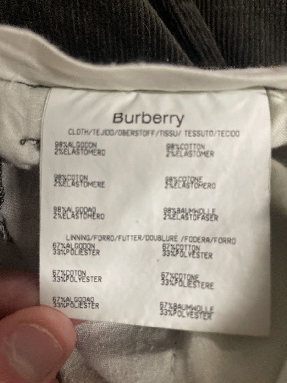Burberry Burberry Dark Green Pleated Courdoroy Size US 34 / EU 50 - 7 Thumbnail