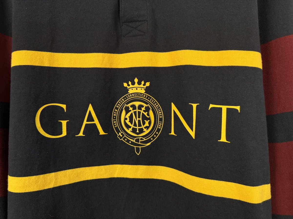 Gant GANT Vintage Polo Long Sleeve Rugby Shirt Big Logo Size M Size US M / EU 48-50 / 2 - 4 Thumbnail