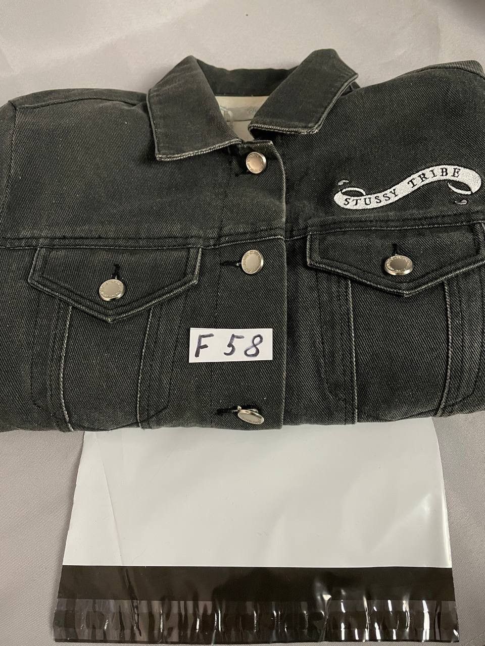 Stussy Stussy Denim Grey Jacket Eagle Size US L / EU 52-54 / 3 - 16 Thumbnail