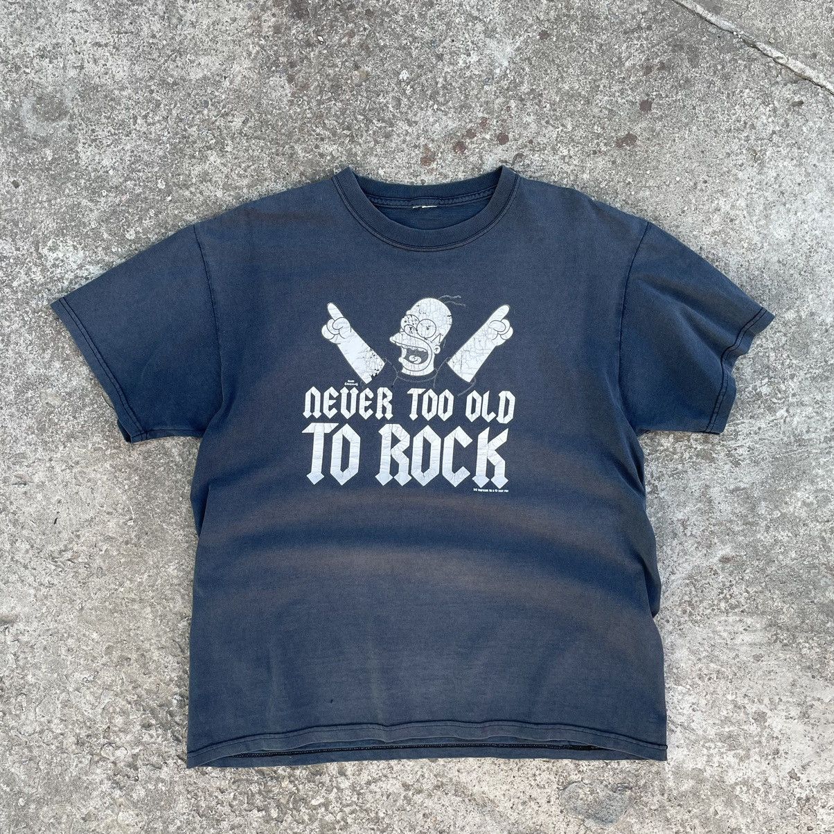 Cartoon Network × The Simpsons × Vintage Vintage T-shirts The Simpson Homer 90s Logo Y2K Band Rock Size US M / EU 48-50 / 2 - 1 Thumbnail