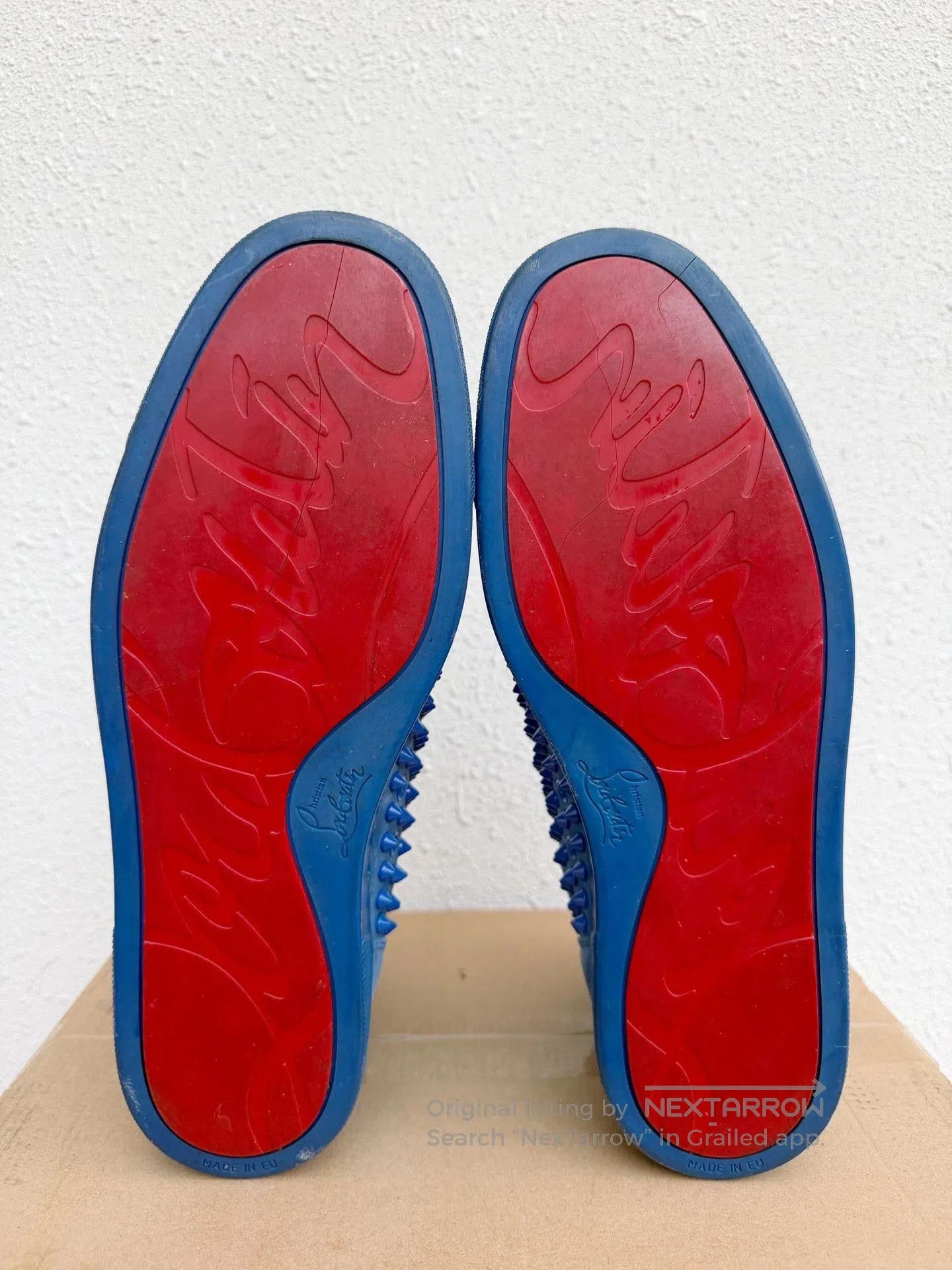Christian Louboutin Christian Louboutin Suede Studded High-Top. Size US 10 / EU 43 - 6 Thumbnail