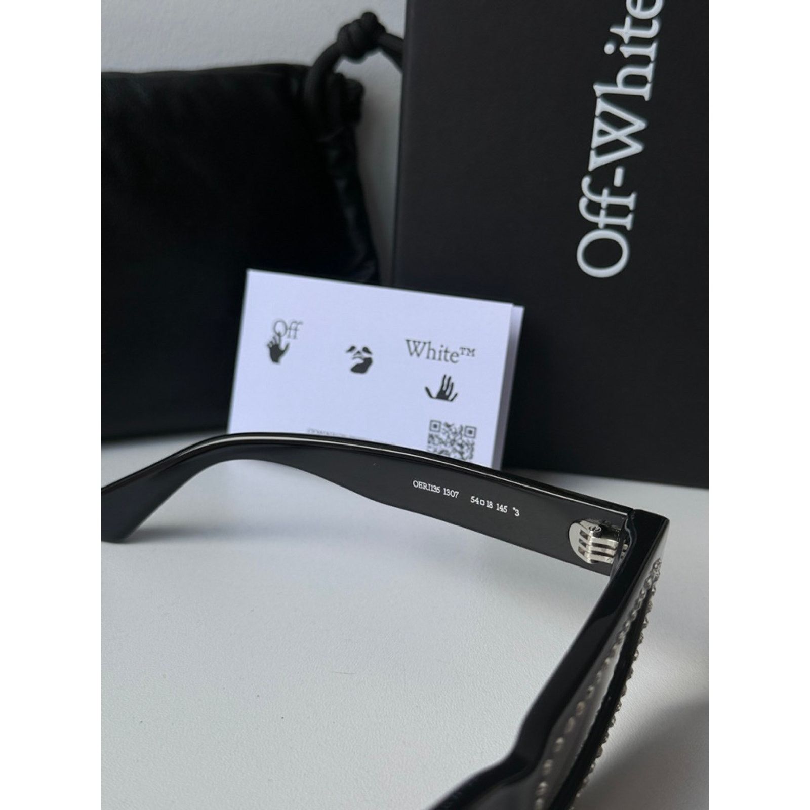 Off-White NEW Off White Miramar Black Crystal Sunglasses Size ONE SIZE - 6 Thumbnail