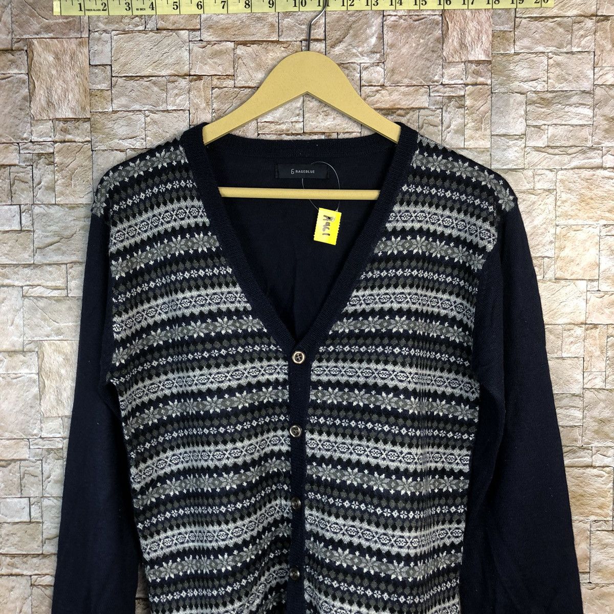 Other Rage Blue Dark Blue Cardigan knitwear #A461 Size US S / EU 44-46 / 1 - 2 Thumbnail