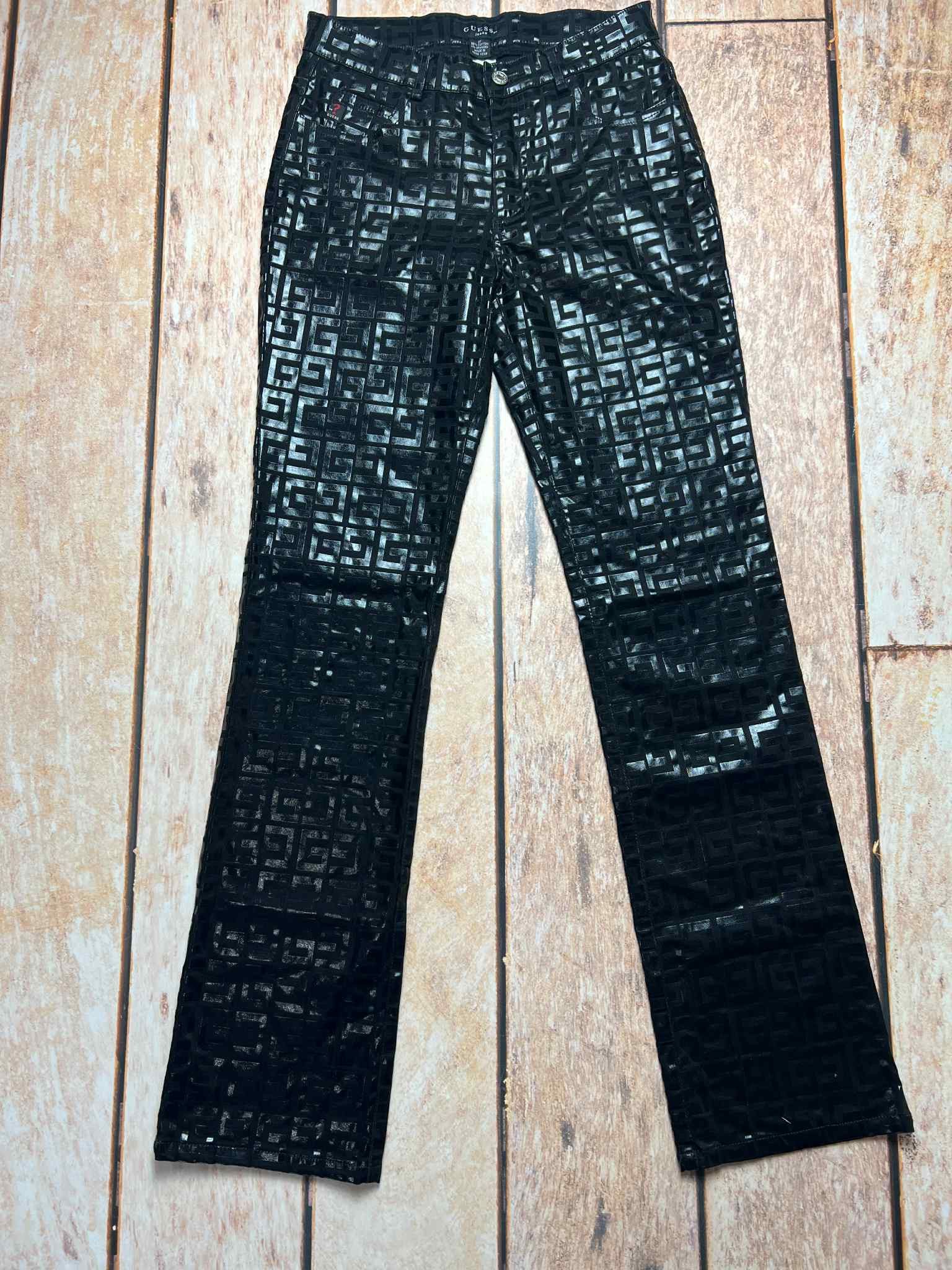 Guess Guess Jeans Glamour monogram vintage pants rare Size 27" / US 4 / IT 40 - 1 Thumbnail