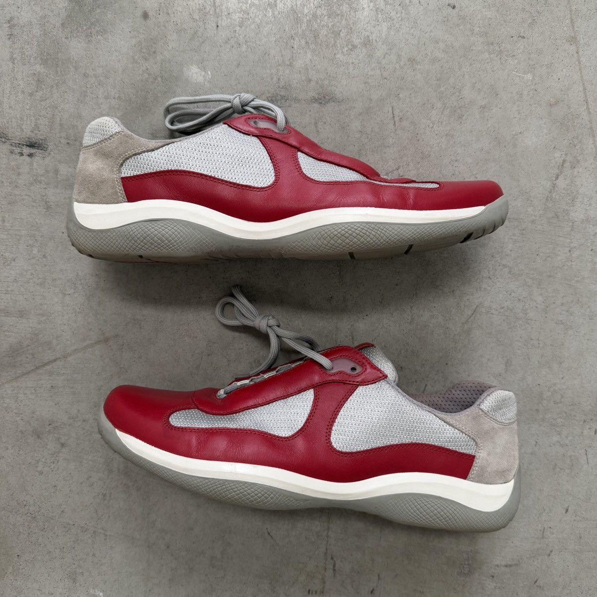 Prada Vintage America’s Cup Sneakers Red (fits US13)