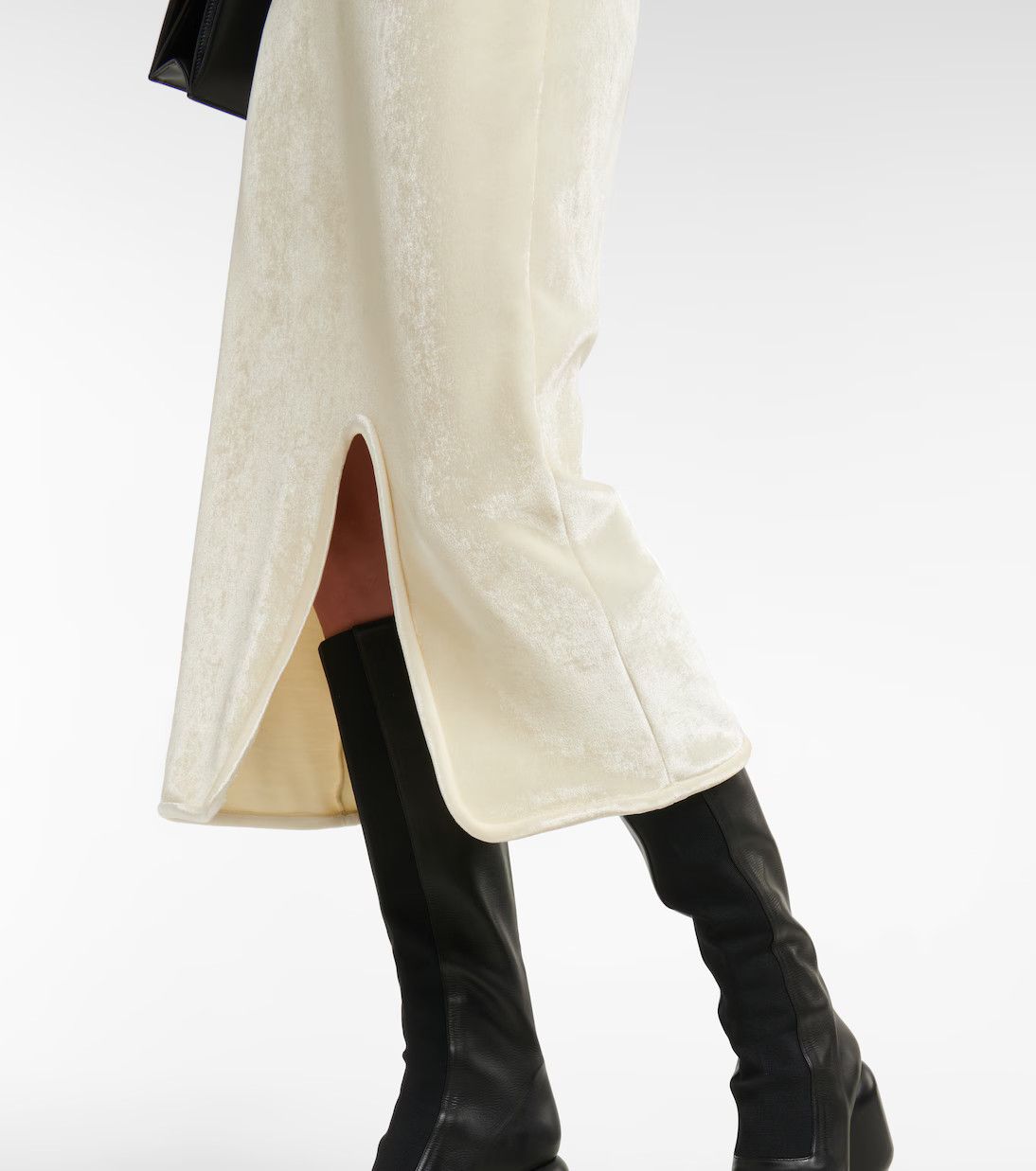 Jil Sander o1y0925 Midi Dress in Ivory Size M / US 6-8 / IT 42-44 - 4 Thumbnail