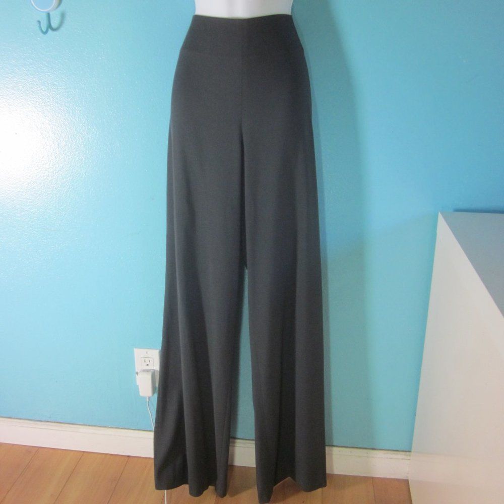 Vince Womens Pants Size 12 Dark Gray Wide Straight Leg Trous
