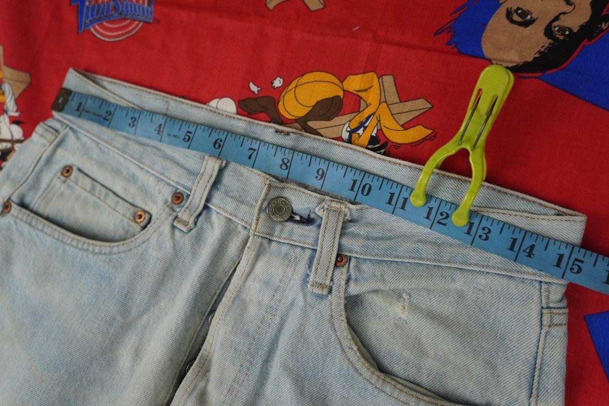 Levi's × Vintage Vintage Levis 501 Redline Selvedge Button #6 Grunge Baggy Size US 30 / EU 46 - 15 Thumbnail