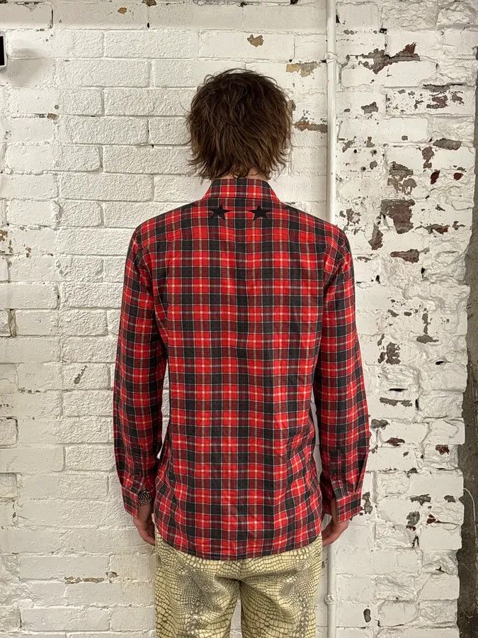 Givenchy SS2015 Givenchy Red Black Plaid Star Shirt by Riccardo Tisci Size US M / EU 48-50 / 2 - 3 Thumbnail