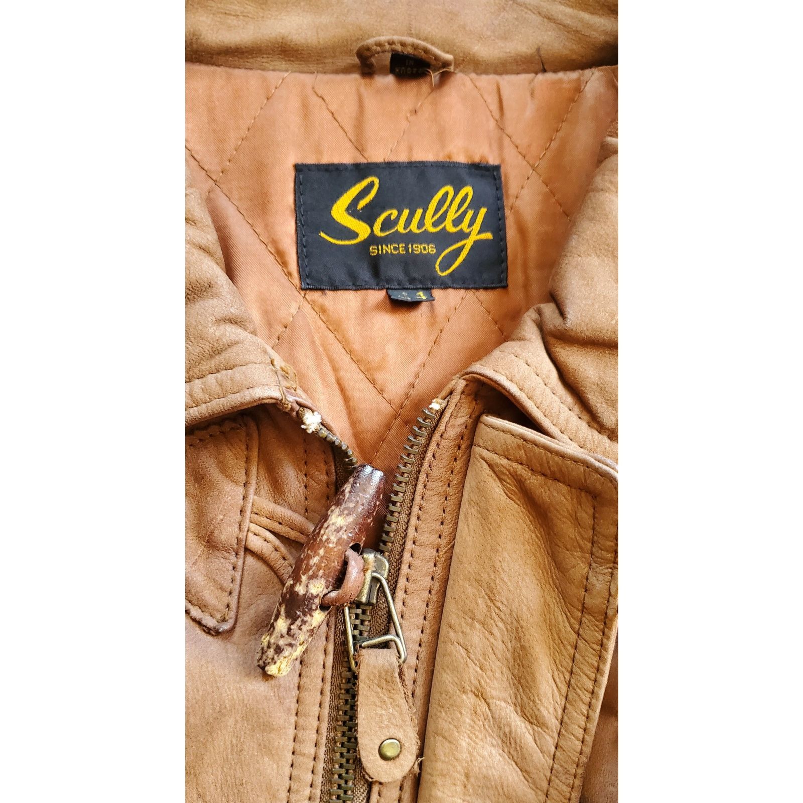 Scully Leather Vintage Scully Leather Western Jacket Fringe Aztec Brown 44 Size US L / EU 52-54 / 3 - 3 Thumbnail