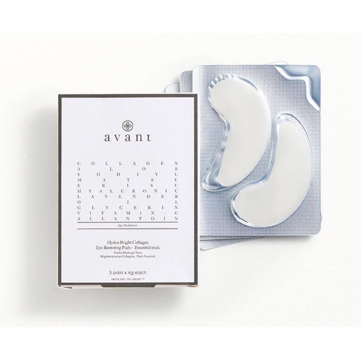 NBDN Nobrandedon AVANT SKINCARE Hydra-Bright Collagen Eye Restoring Pads Size ONE SIZE - 1 Thumbnail