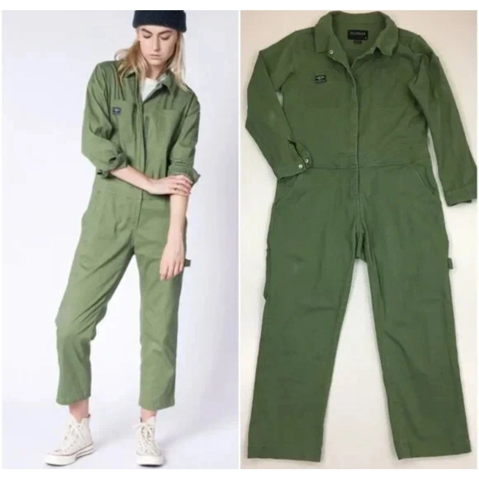 Wildfang Wildfang The Essential Brushed Coverall Cotton Stitches L Size 27" / US 4 / IT 40 - 4 Thumbnail