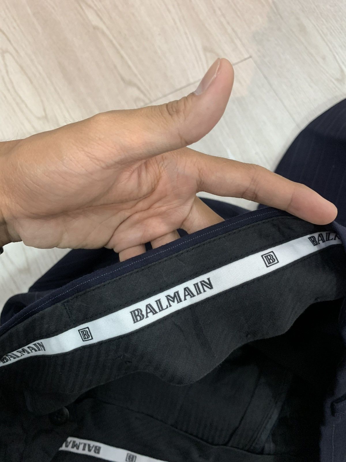 Balmain BALMAIN casual trousers stripe pants Size US 31 - 7 Thumbnail