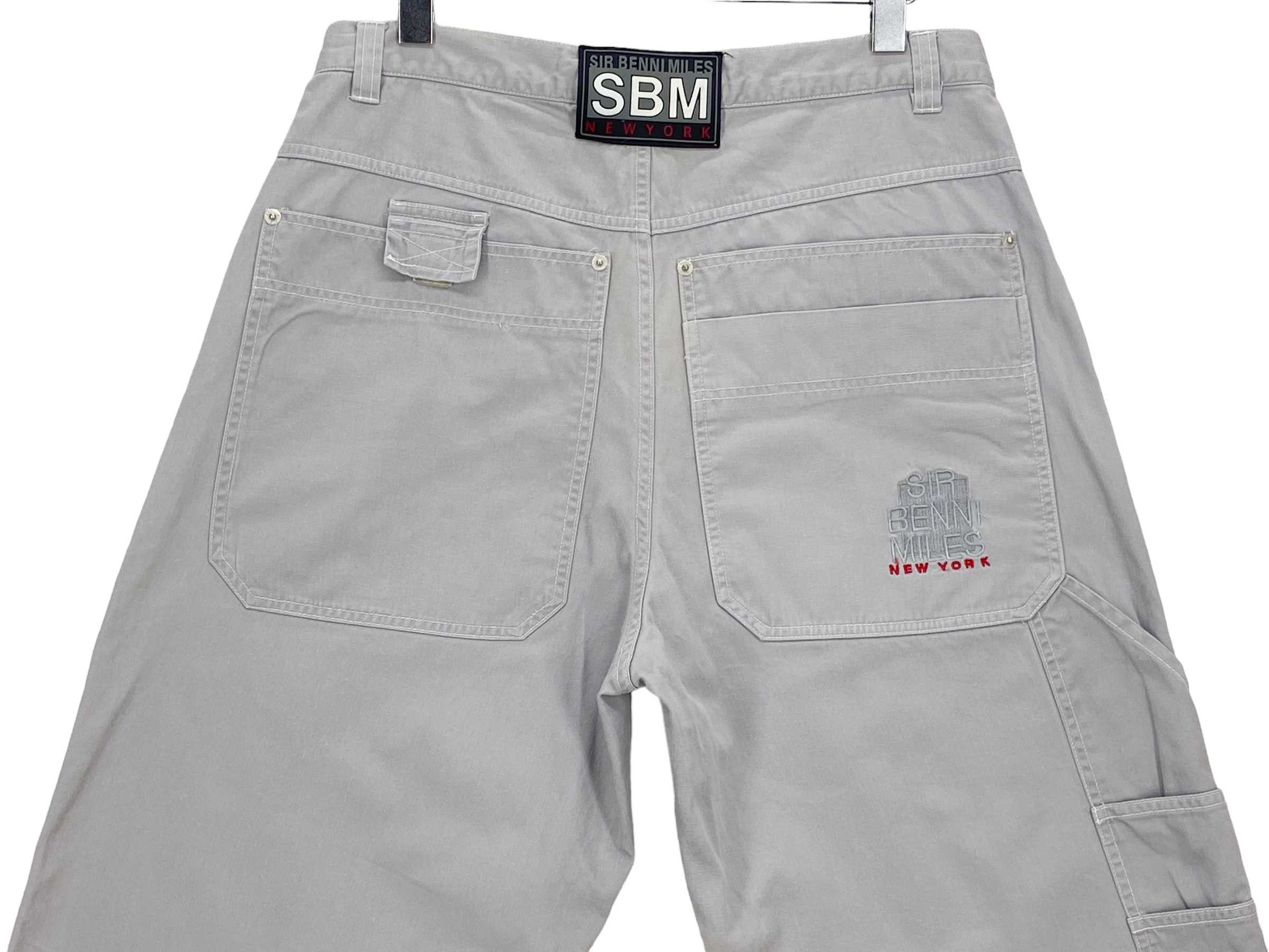 Japanese Brand SBM New York Baggy Jeans Embroided Spellout Size US 32 / EU 48 - 5 Thumbnail