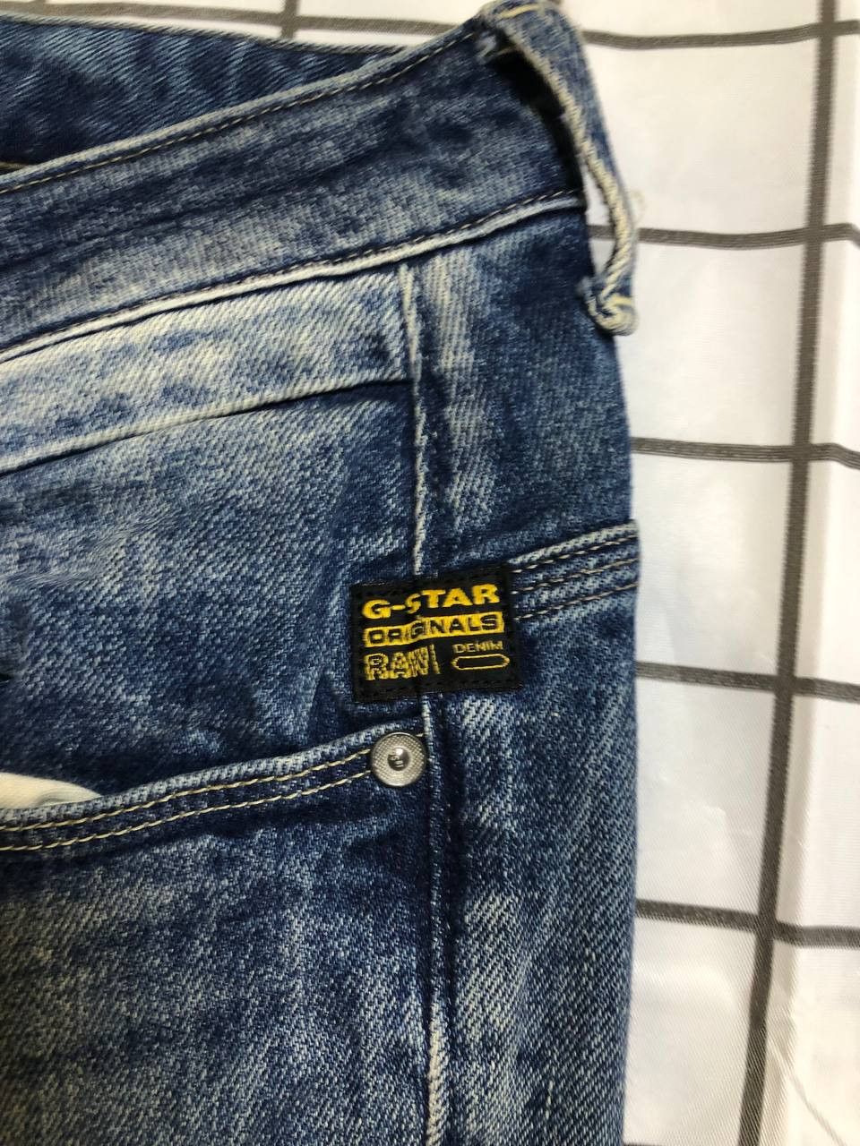 G-Star G-Star Raw GS01 Arc 3D Slim Blue Denim Jeans Size 31" - 13 Thumbnail