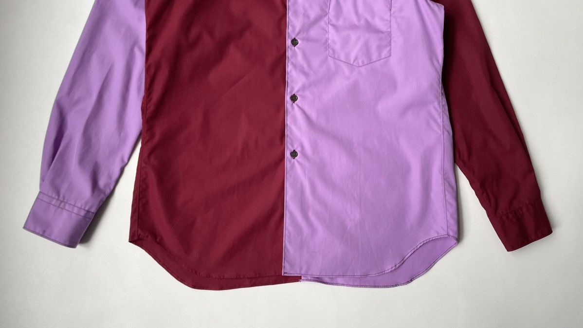 Comme des Garcons Violet + Burgundy Colour Block Shirt Size US M / EU 48-50 / 2 - 6 Thumbnail