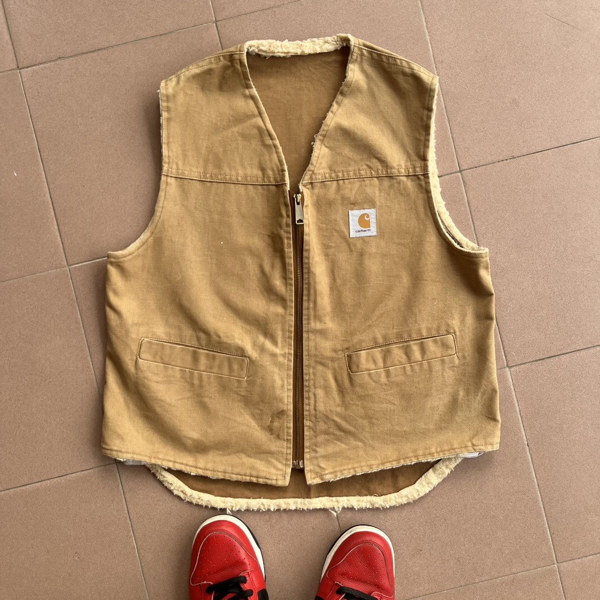 Carhartt × Vintage Carhart duck Brown Vest Size US L / EU 52-54 / 3 - 15 Thumbnail