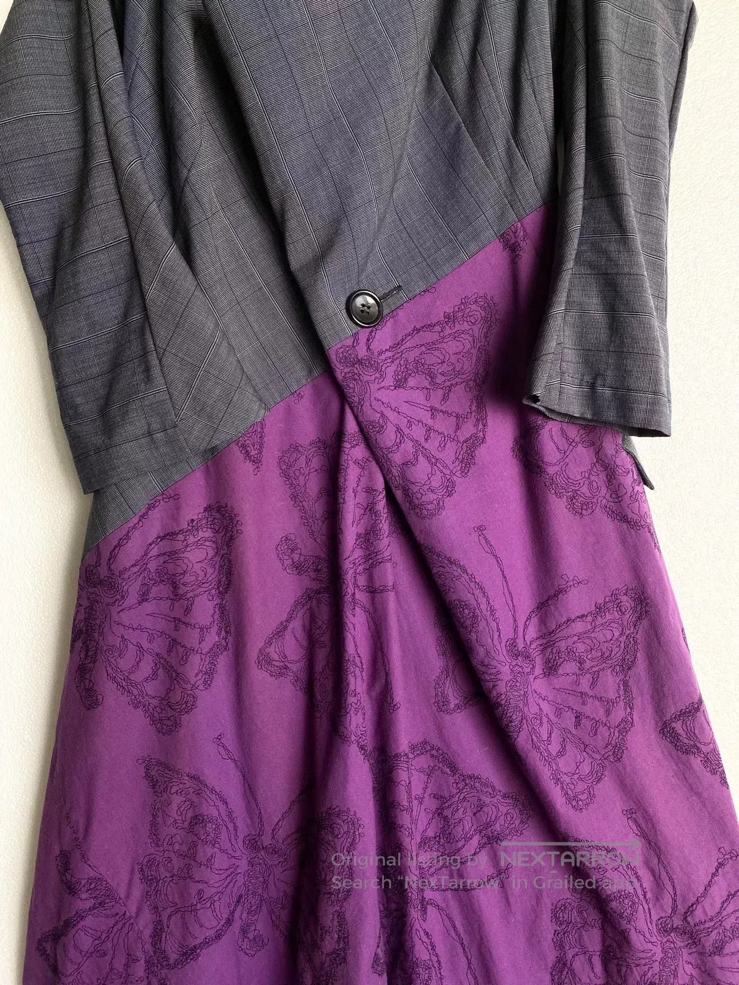 Junya Watanabe unique butterfly embroidered vintage dress. Size M / US 6-8 / IT 42-44 - 4 Thumbnail