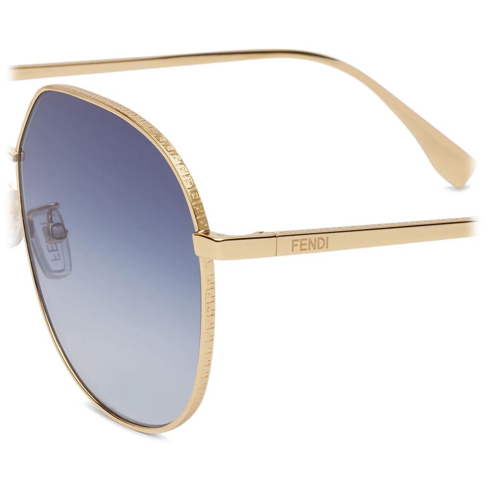 Fendi o1loc1c0824 Size: OS/ Baguette Sunglasses in Light Blue Size ONE SIZE - 3 Thumbnail
