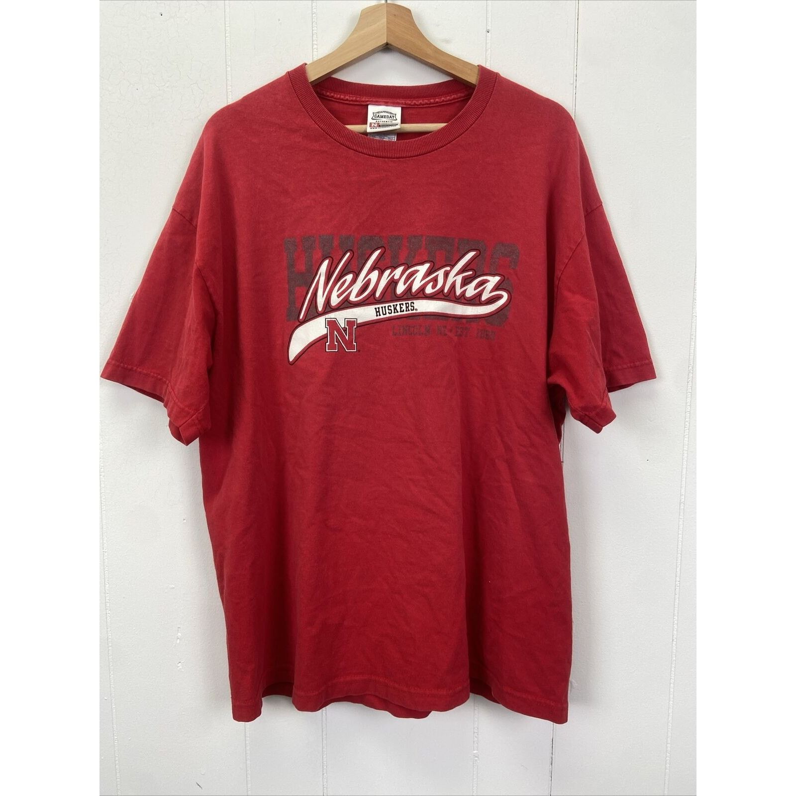 Vintage Nebraska HUSKERS Y2K Print Gameday Authentic T-Shirt Size XL Size US XL / EU 56 / 4 - 1 Thumbnail