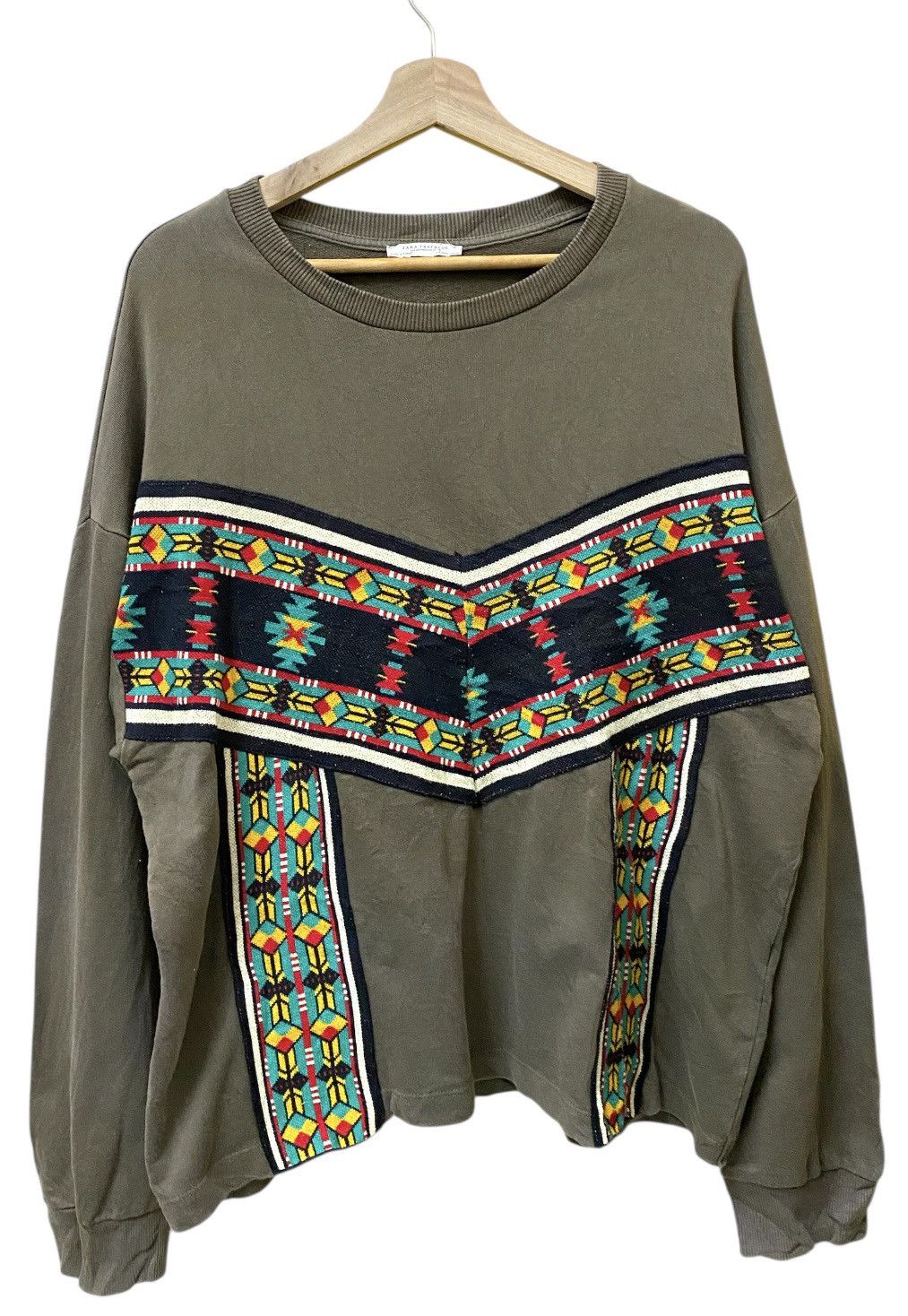 Zara Patch Sweatshirt Crewneck