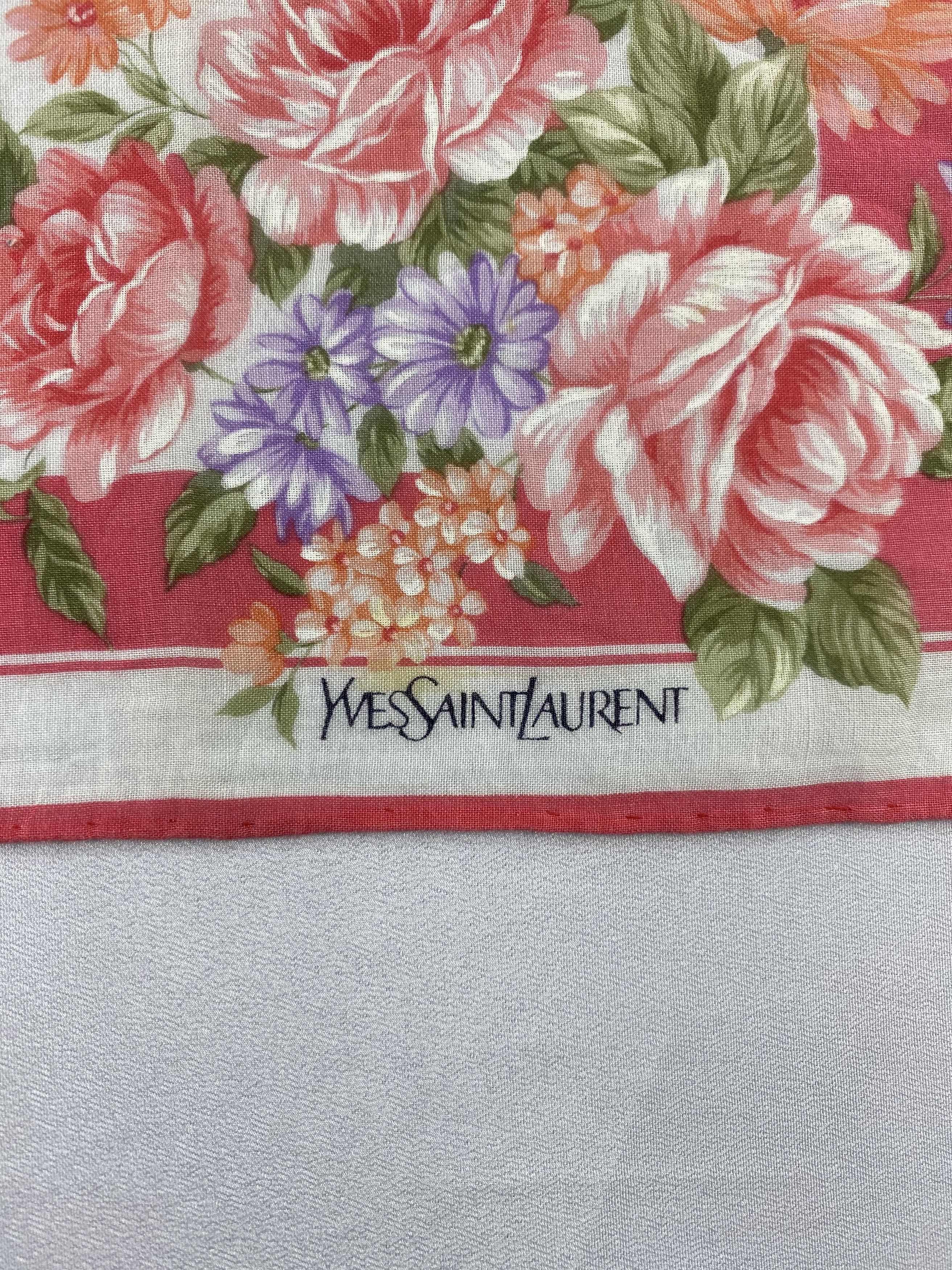 Yves Saint Laurent Yves Saint Laurent Handkerchief / Bandana / Neckerchief Size ONE SIZE - 5 Thumbnail