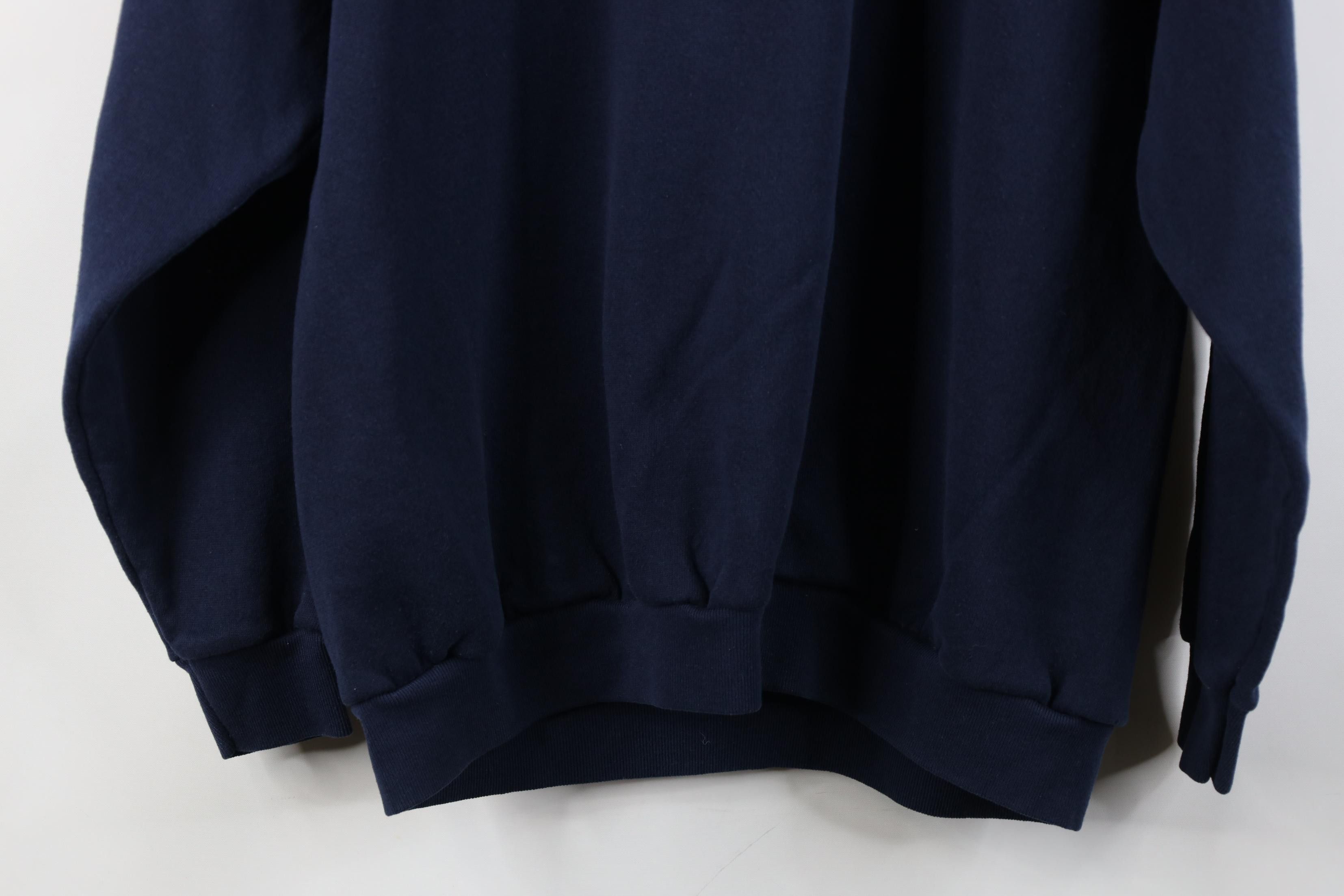Vintage Vintage 90s Streetwear Raglan Crewneck Sweatshirt Blue USA Size XL / US 12-14 / IT 48-50 - 12 Thumbnail