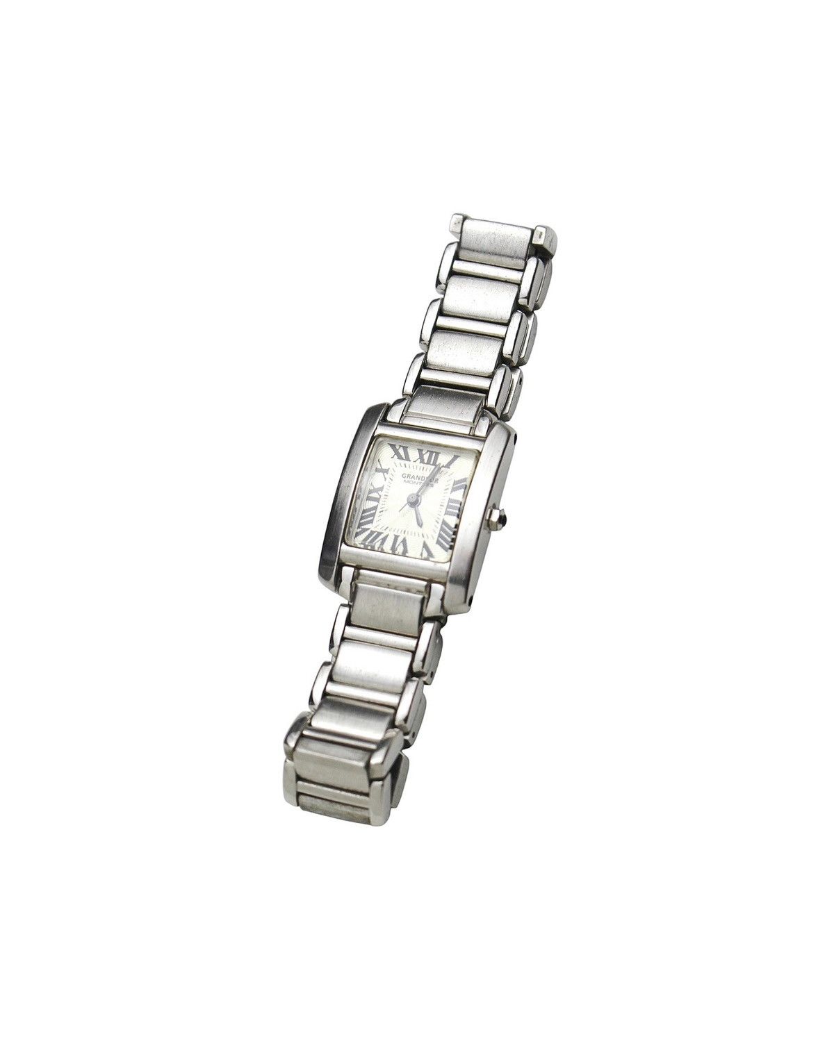 Japanese Brand 2000S GRANDEUR MONTRES SILVER TANK WATCH Size ONE SIZE - 2 Thumbnail