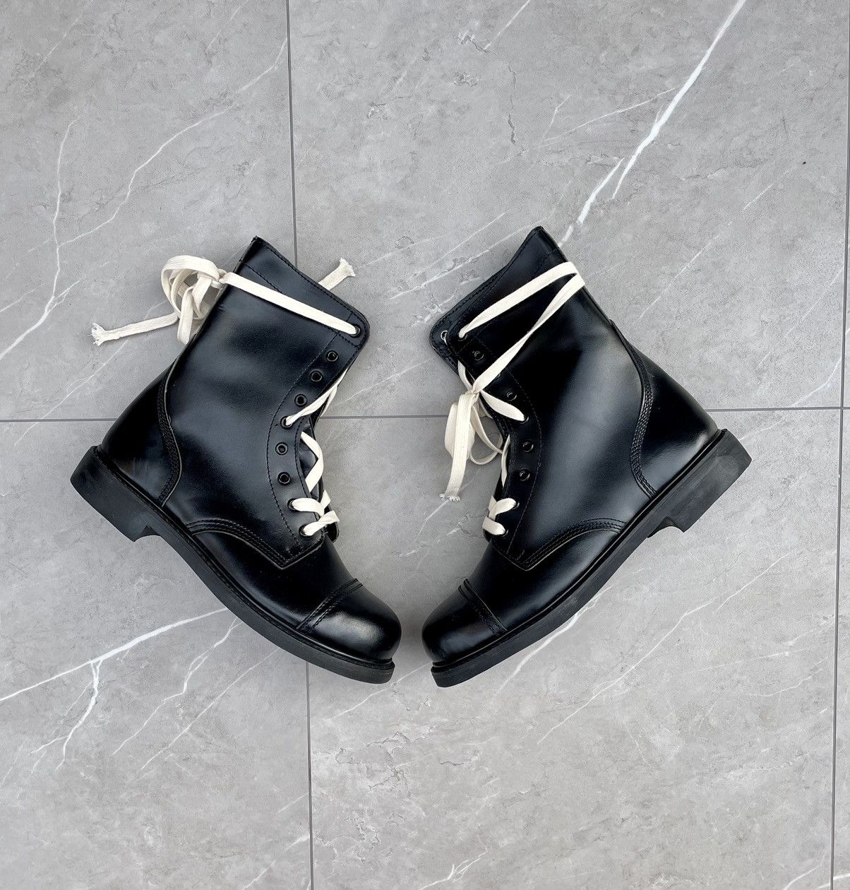 Vintage Vintage Military Black Leather Combat Boots Size US 10 / EU 43 - 7 Thumbnail
