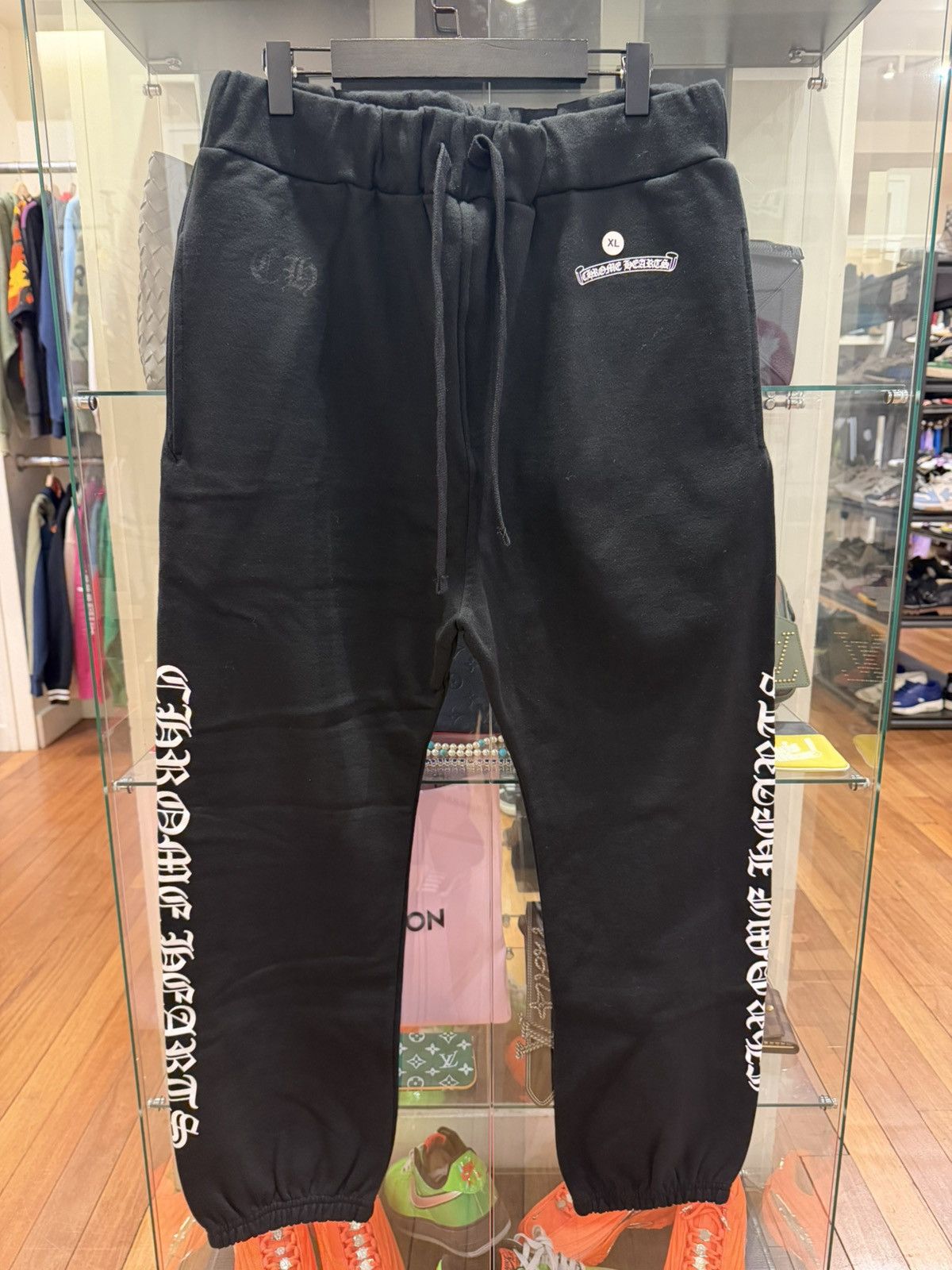 Chrome Hearts Chrome Hearts Leg Print Scroll Sweatpants - Black Size US 36 / EU 52 - 1 Thumbnail